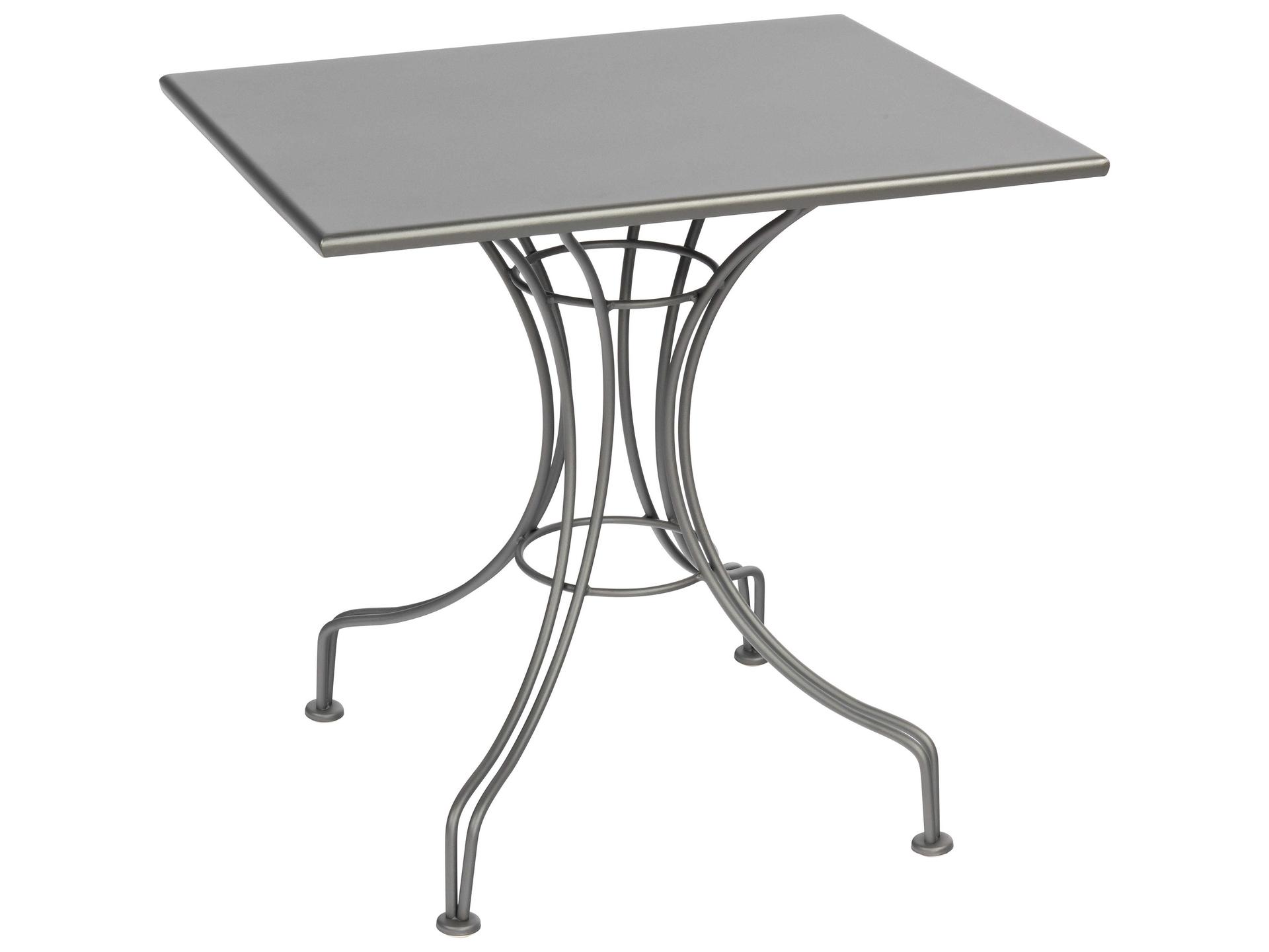 Wrought Iron Rectangular Outdoor Bistro Table