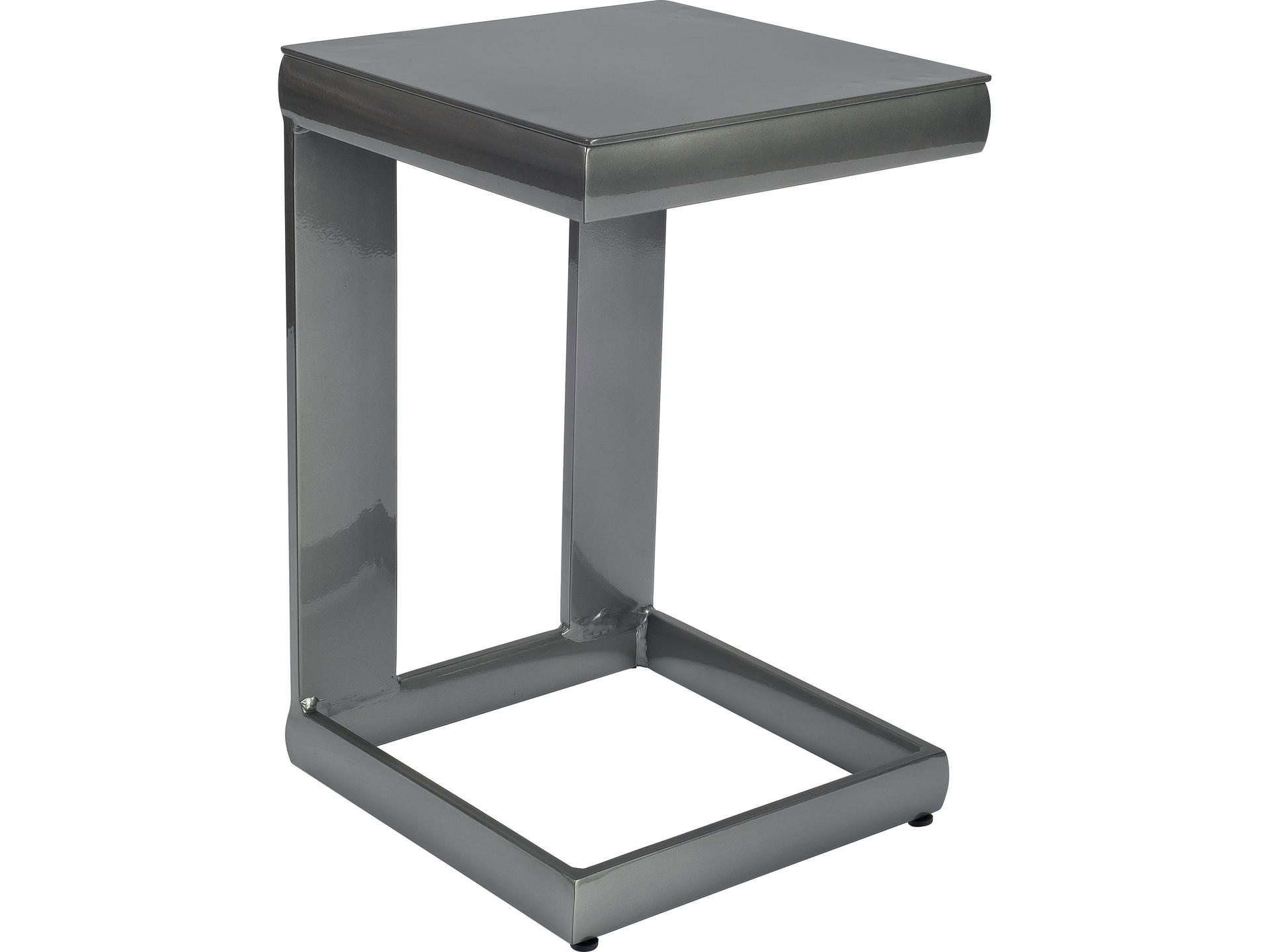 Metropolis Aluminum Universal Square C Outdoor Patio End Table