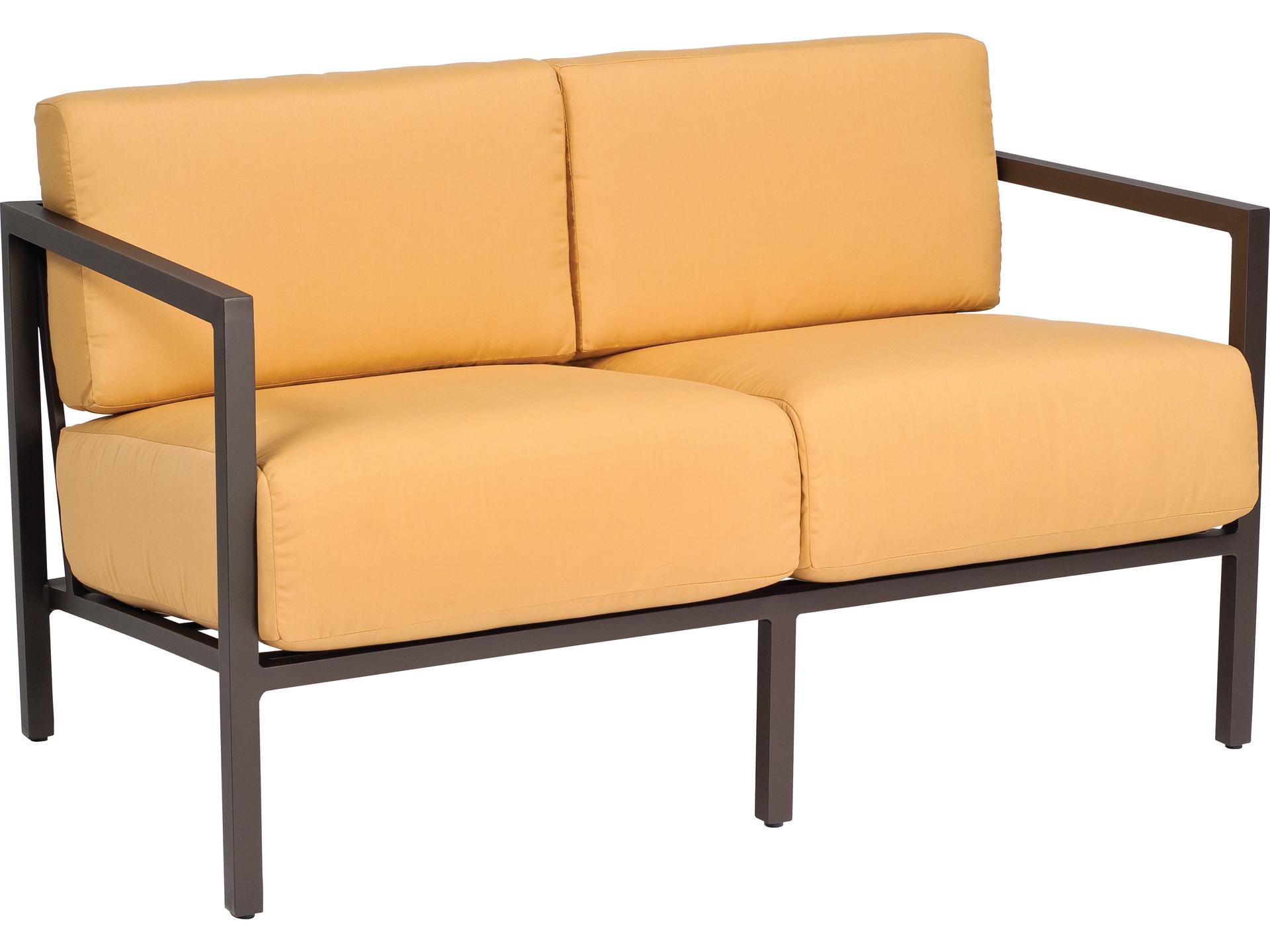 Salona 2-Seat Aluminum Outdoor Loveseat by Joe Ruggiero