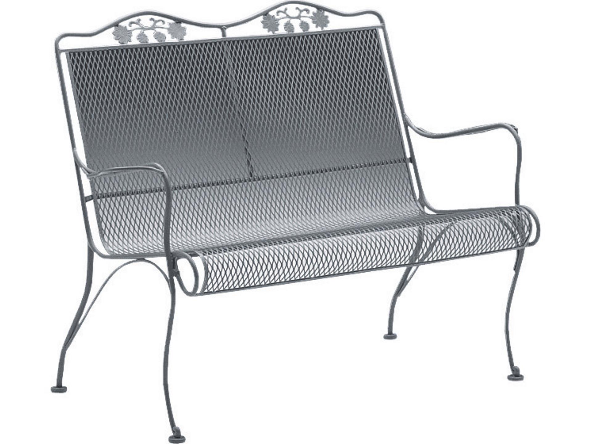 Woodard Briarwood Wrought Iron High Back Patio Loveseat