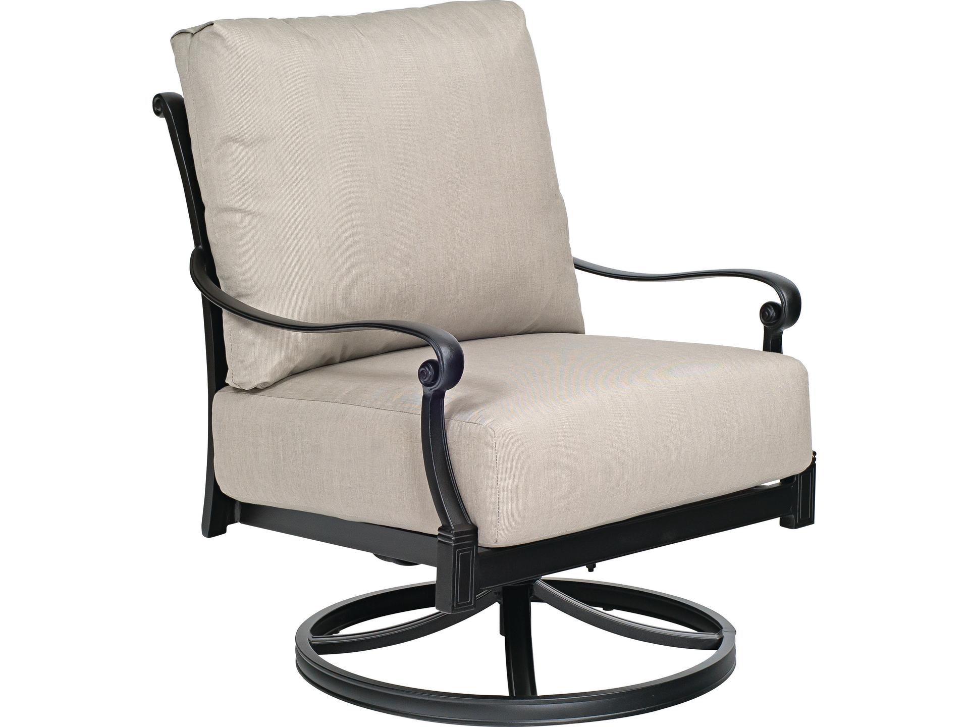 Wiltshire Cast Aluminum Swivel Rocker Patio Lounge Chair
