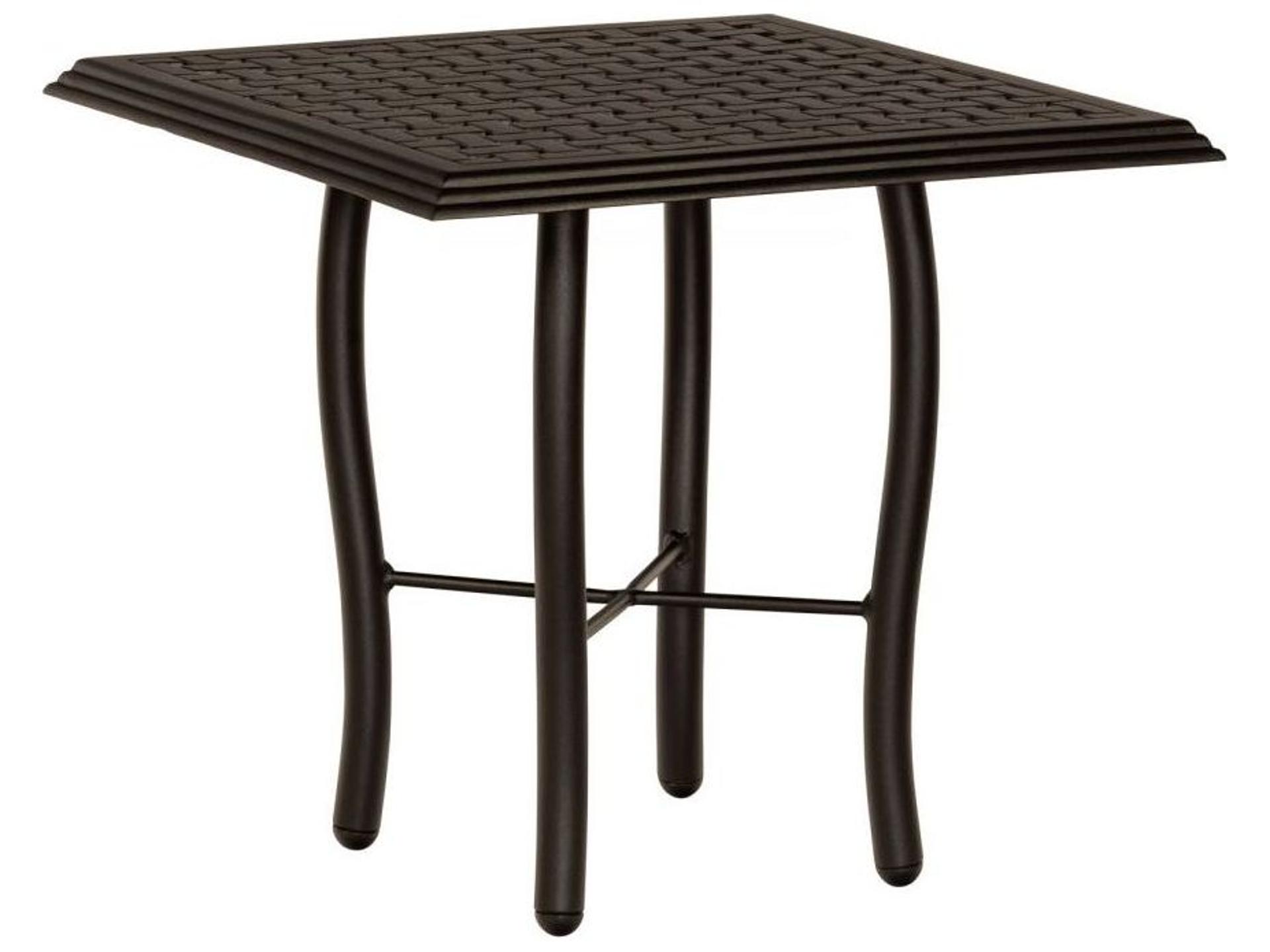 Thatch Aluminum Square Outdoor End Table
