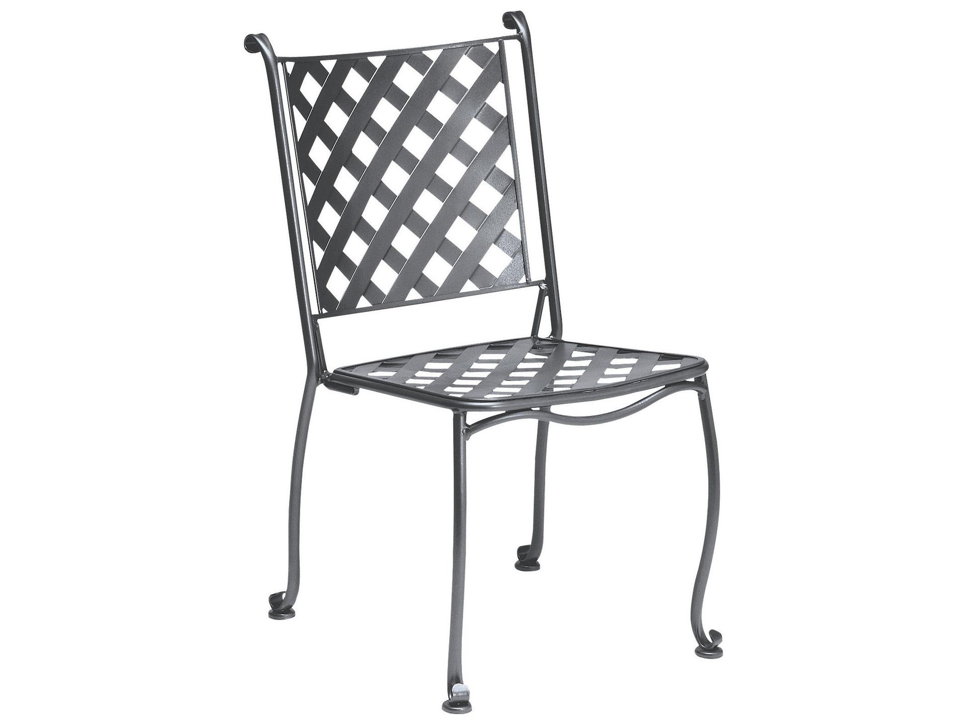 Maddox Wrought Iron Stackable Bistro Side Chair