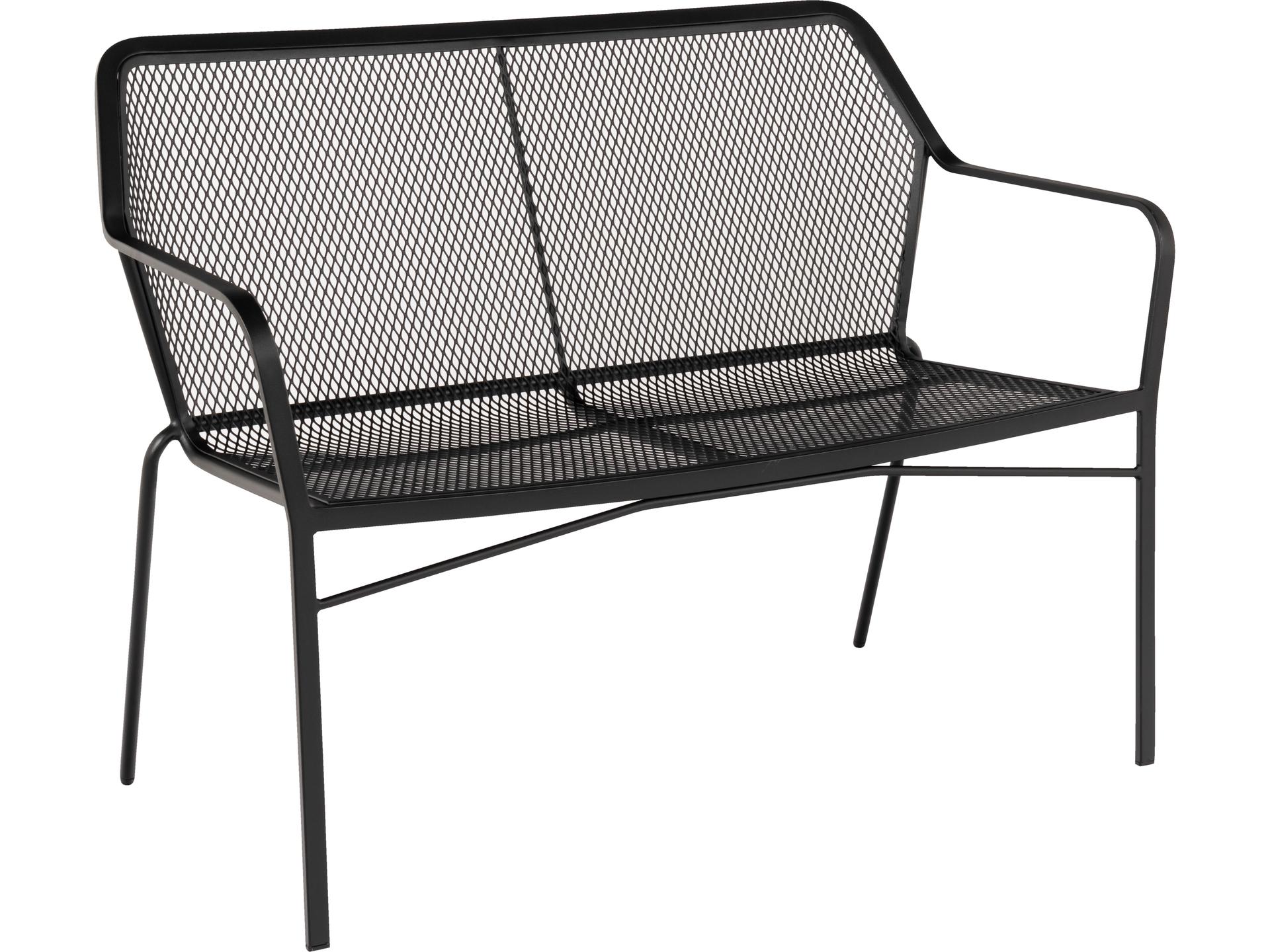 Delmar Iron Stackable Patio Bench