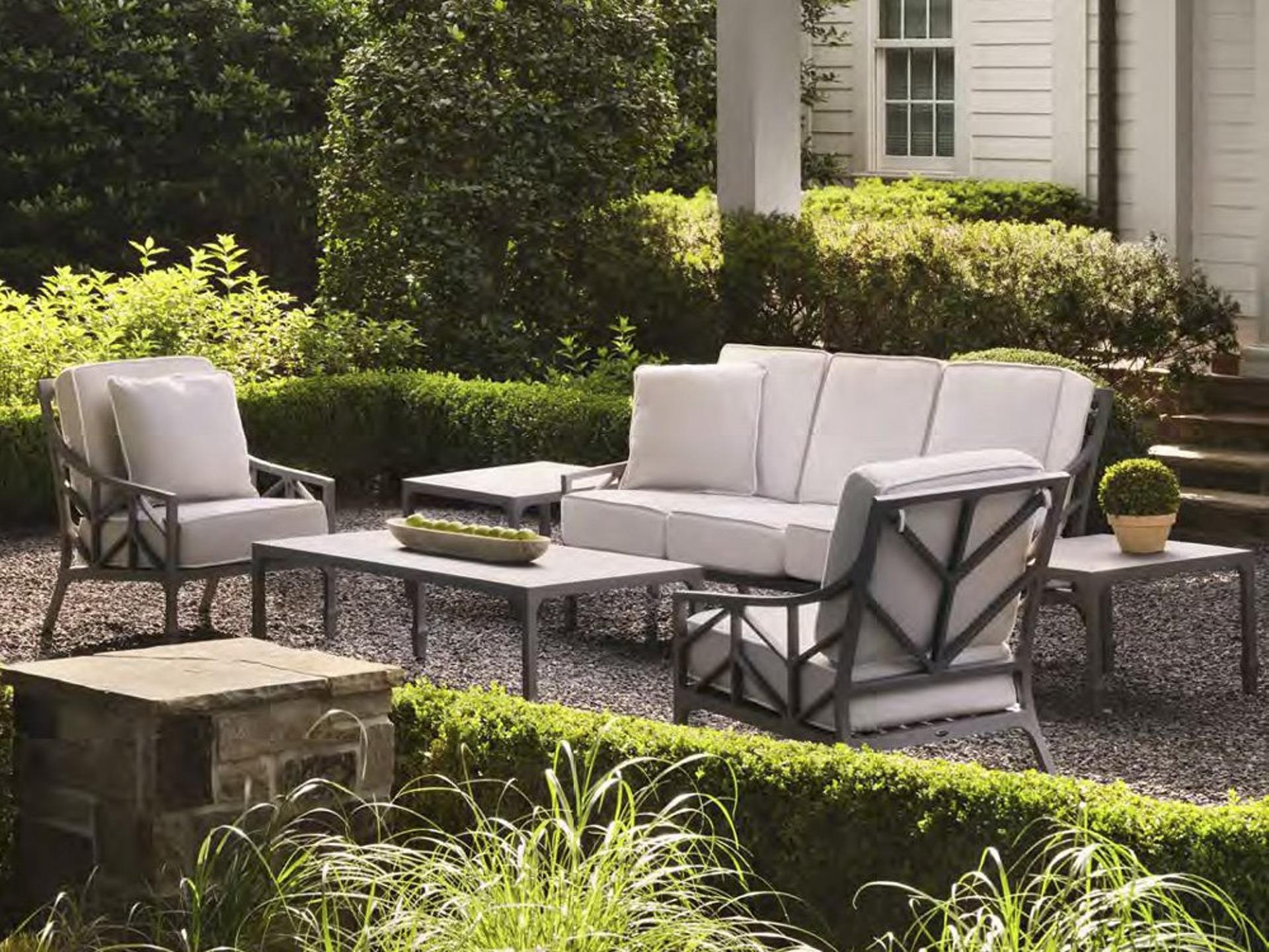 Woodard Alberti Cast Aluminum Outdoor Lounge Set