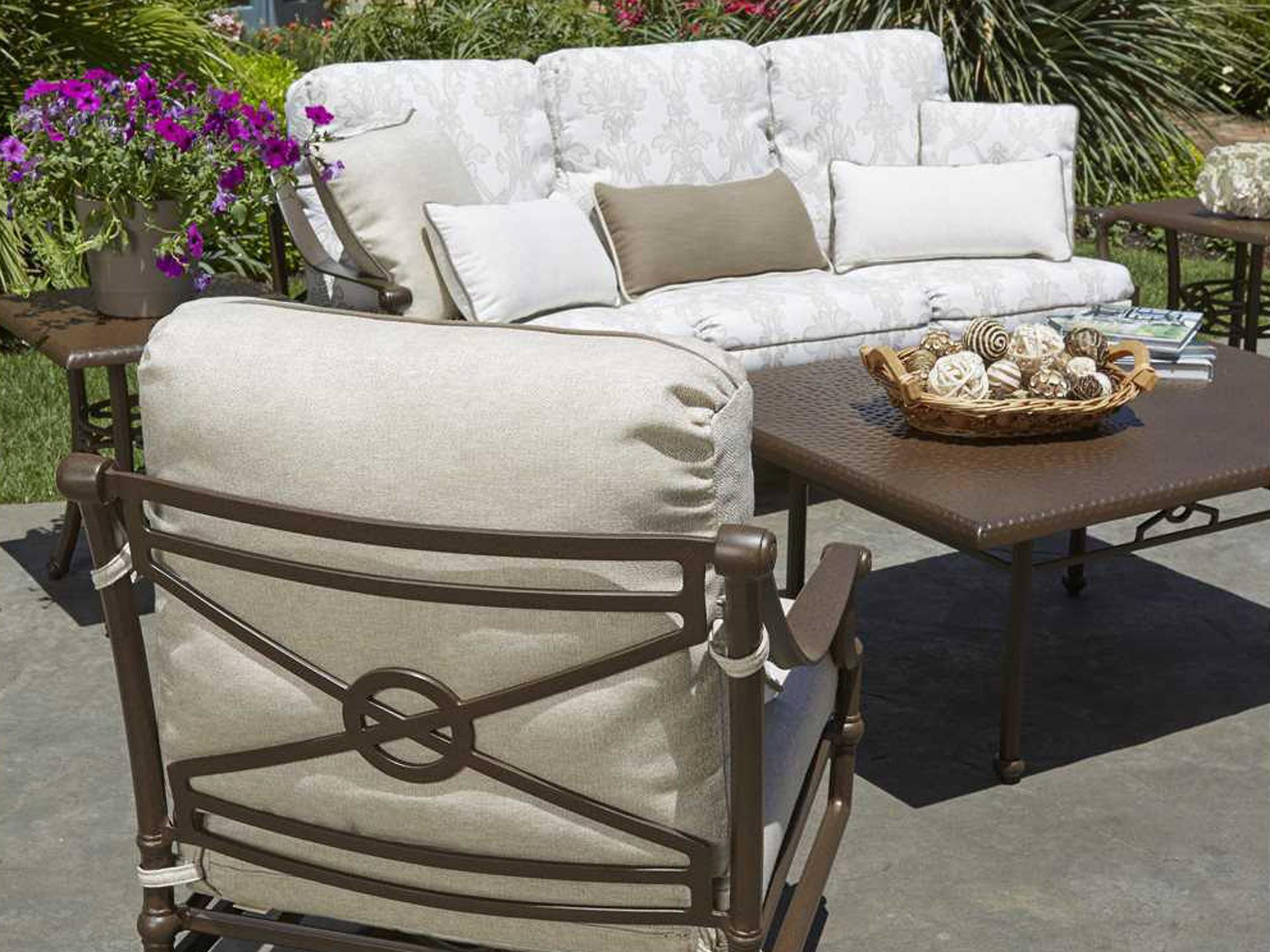 Woodard Delphi Cushion Cast Aluminum Patio Lounge Set