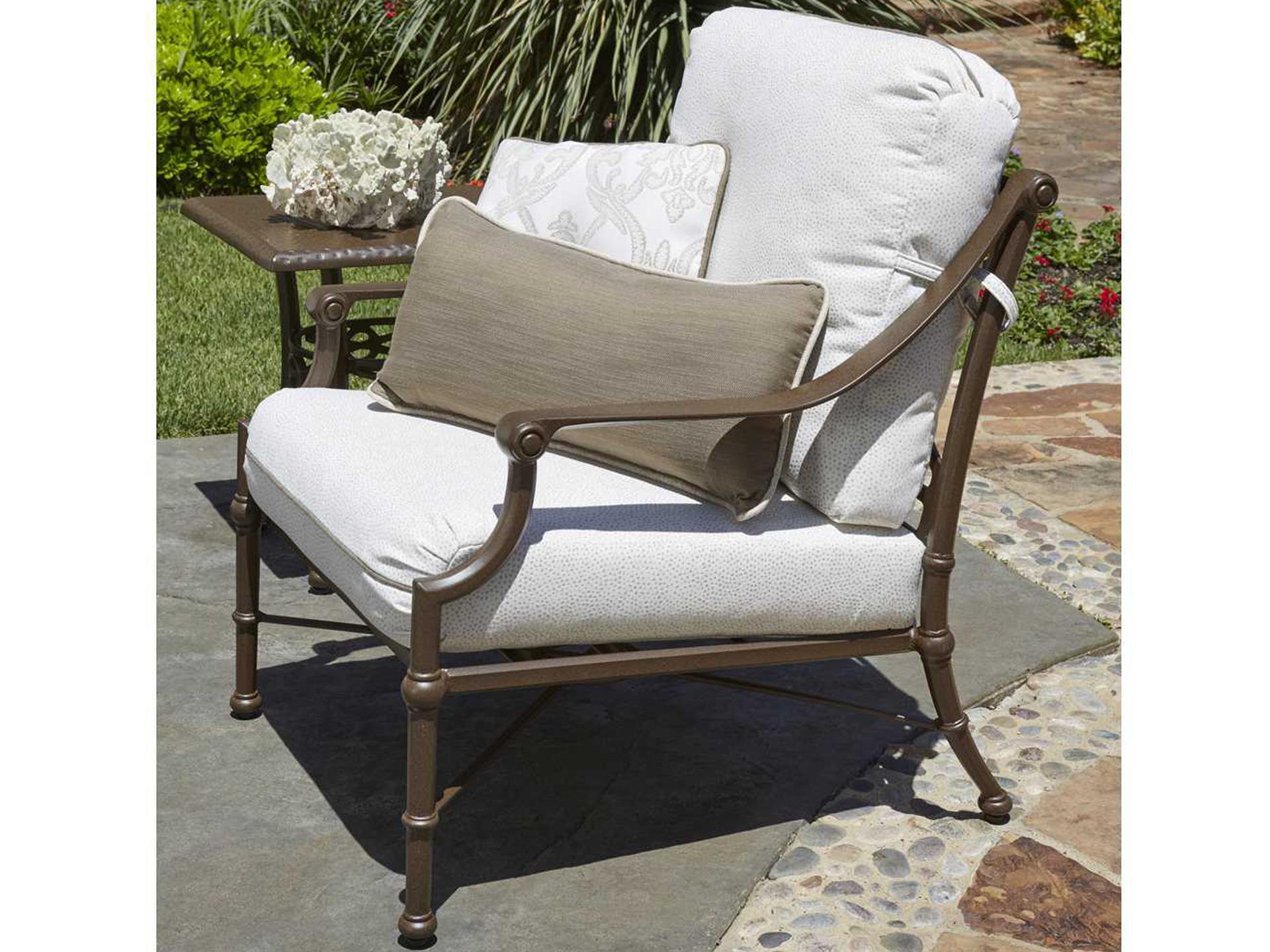 Woodard Delphi Cushion Cast Aluminum Patio Lounge Set