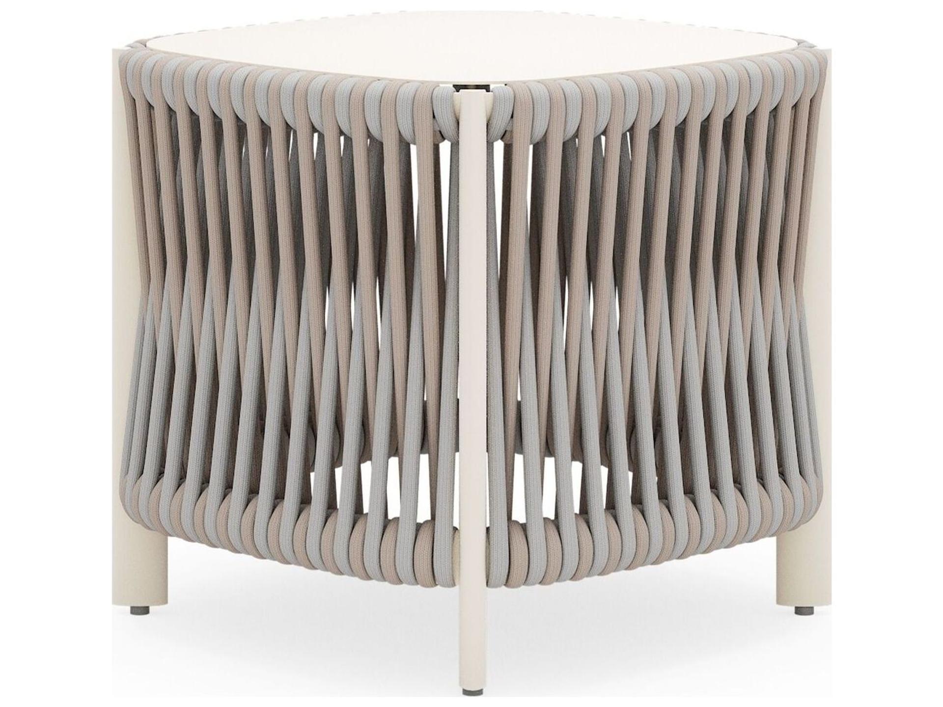 Eve Aluminum Square End Table