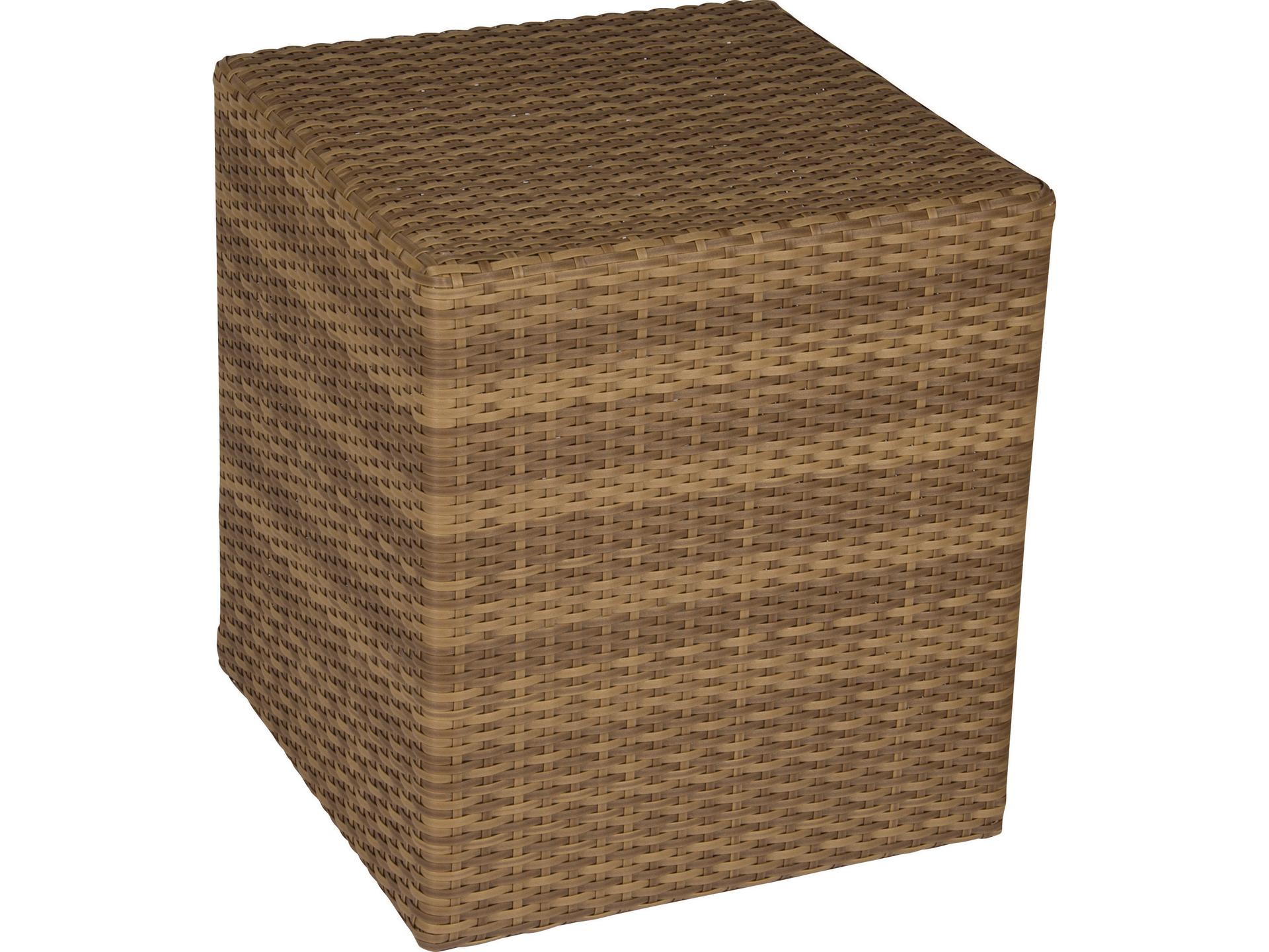 Whitecraft Saddleback Wicker Square Bunching Table