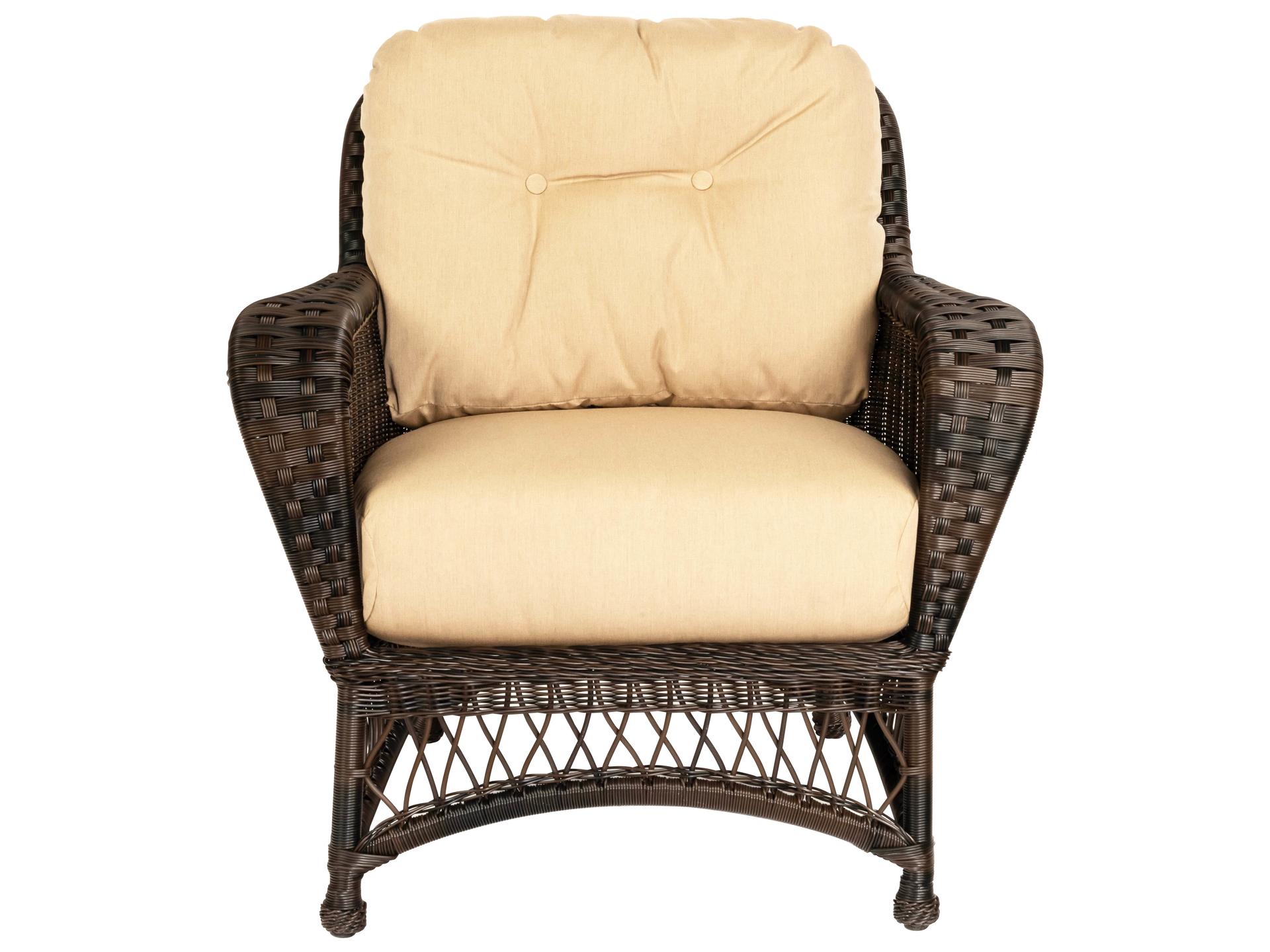 Woodard Whitecraft Sommerwind Wicker Outdoor Lounge Chair