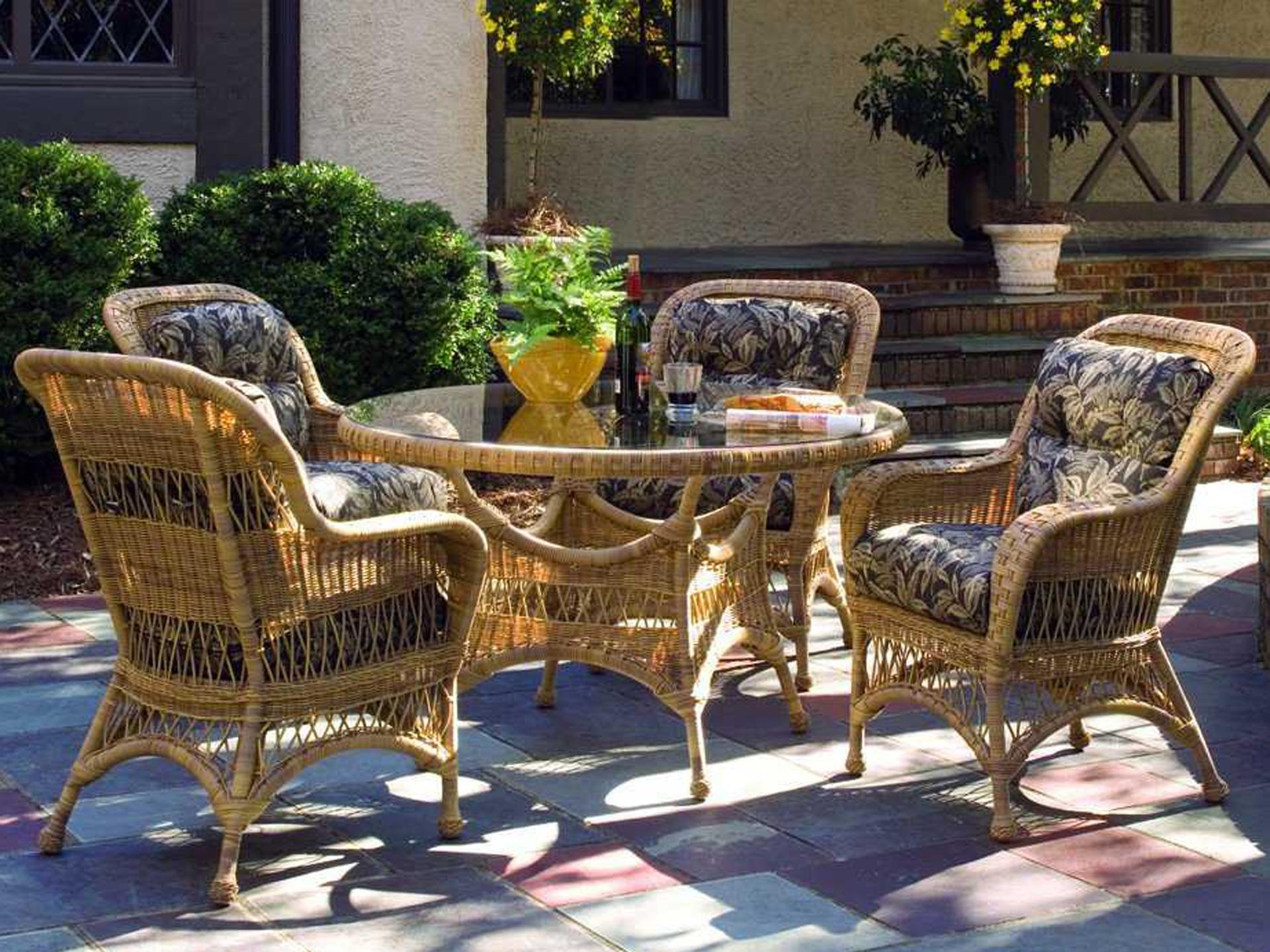 Woodard Sommerwind - Whitecraft Wicker Outdoor Patio Dining Set