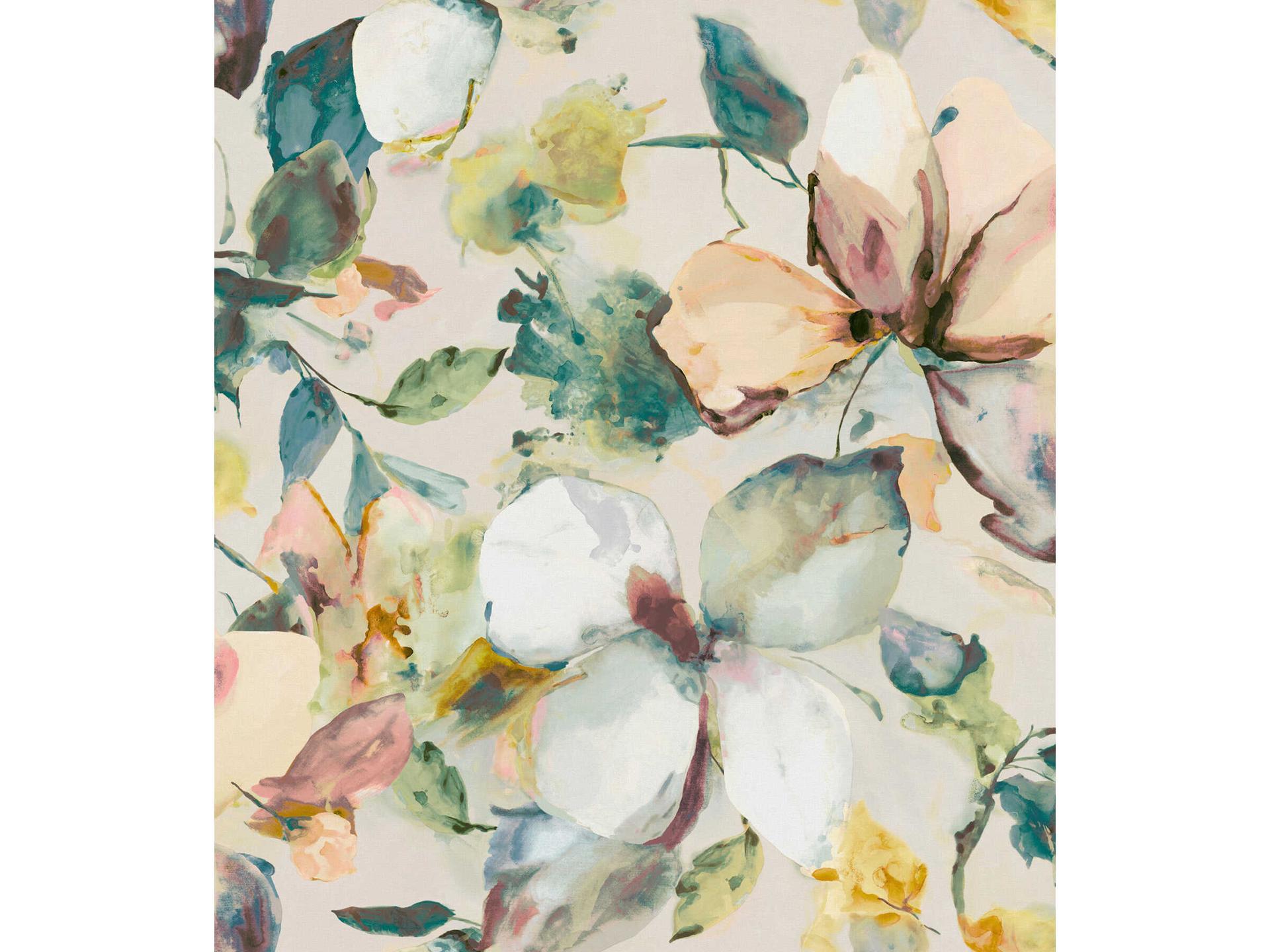 Florian Teal Wall Mural