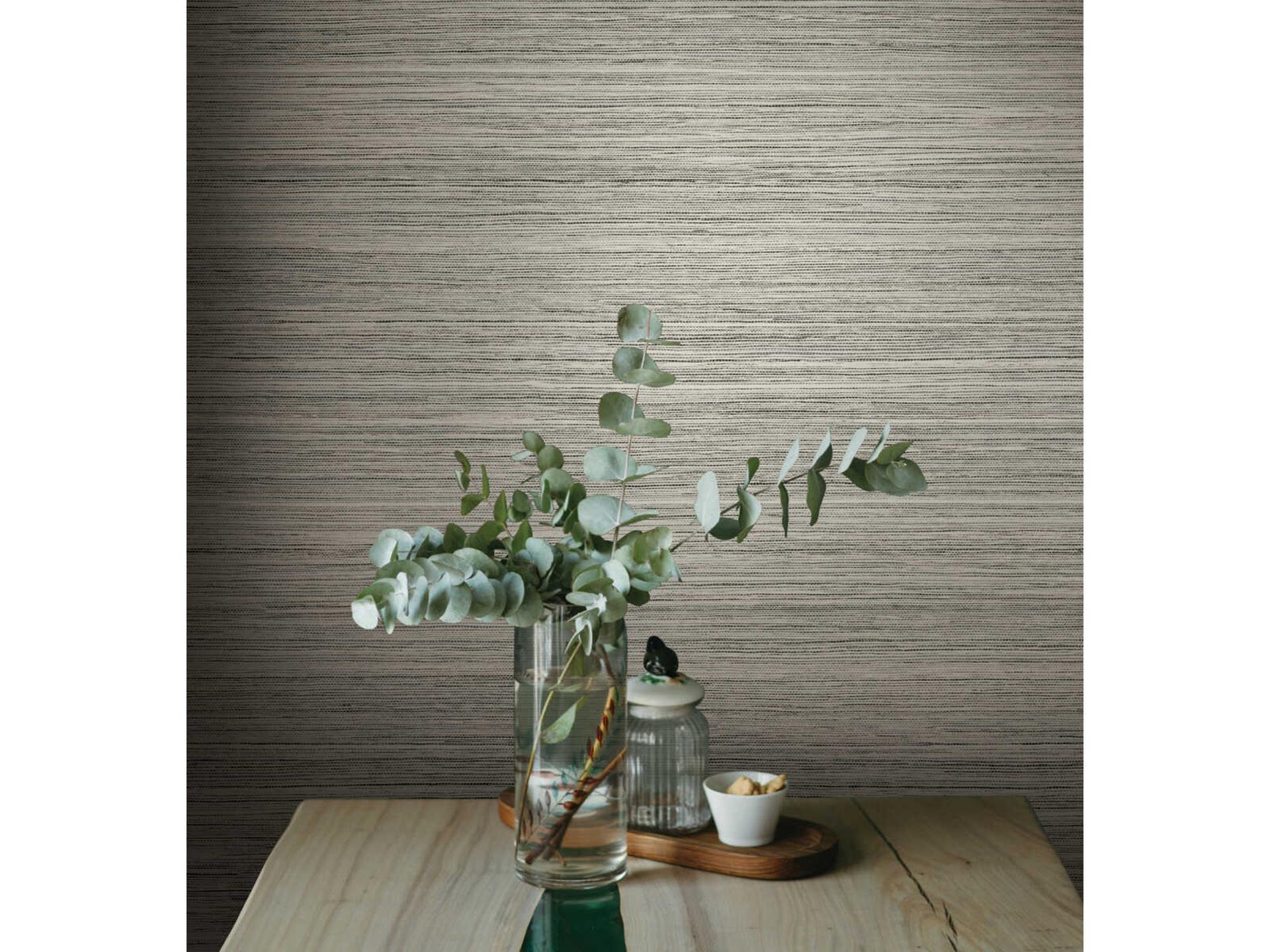 York Wallcoverings Greenhouse Onyx Fountain Grass Wallpaper