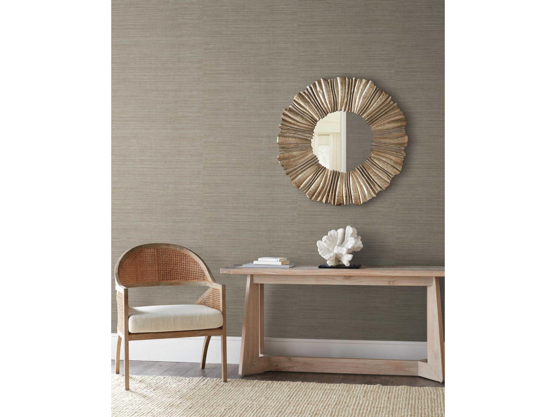 Natural Digest Tasar Silk Brown Textured Wallcovering