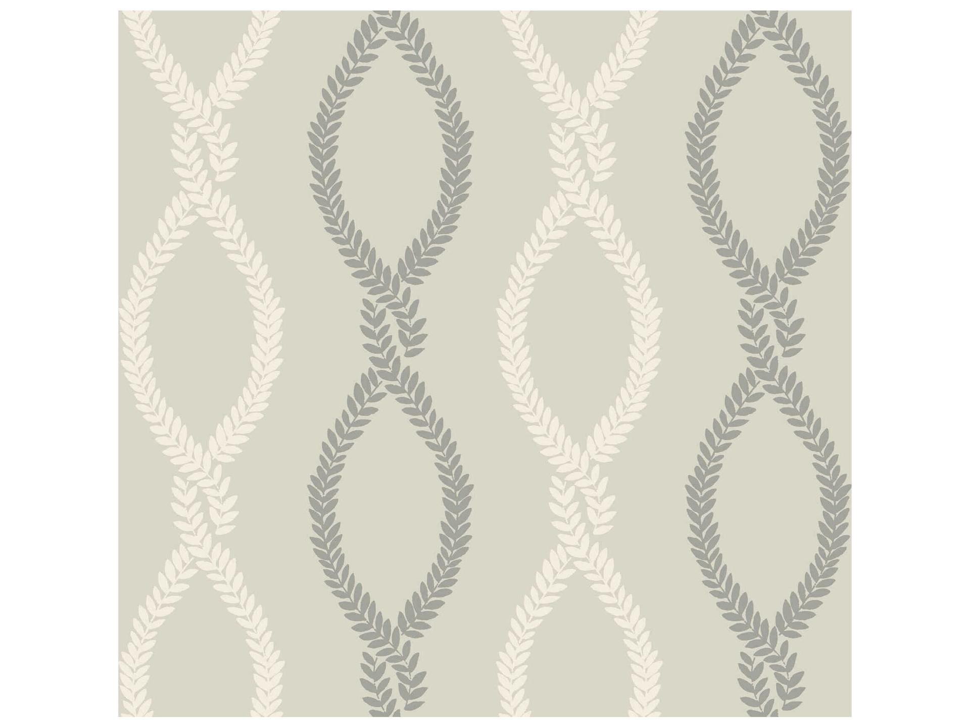 Laureate Grey Vine Trellis Non-Woven Wallpaper