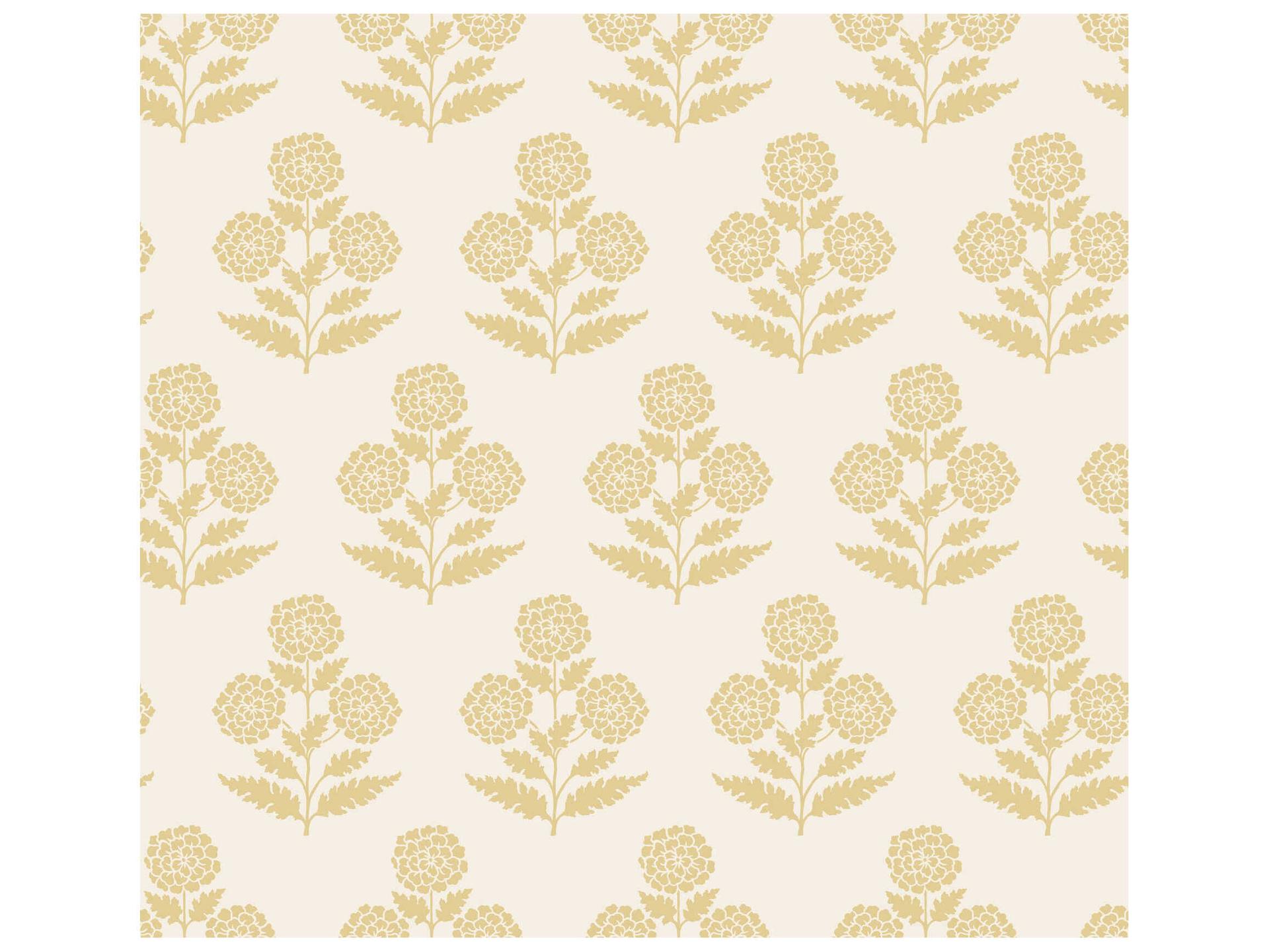 Antonina Vella Souci Butter Marigolds Unpasted Wallpaper