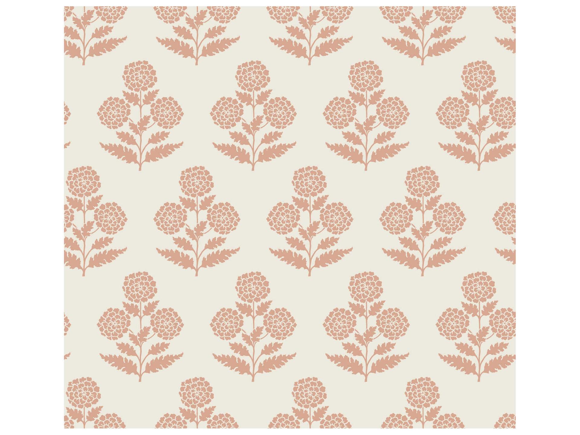 Antonina Vella Souci Rose Marigolds Unpasted Non Woven Wallpaper