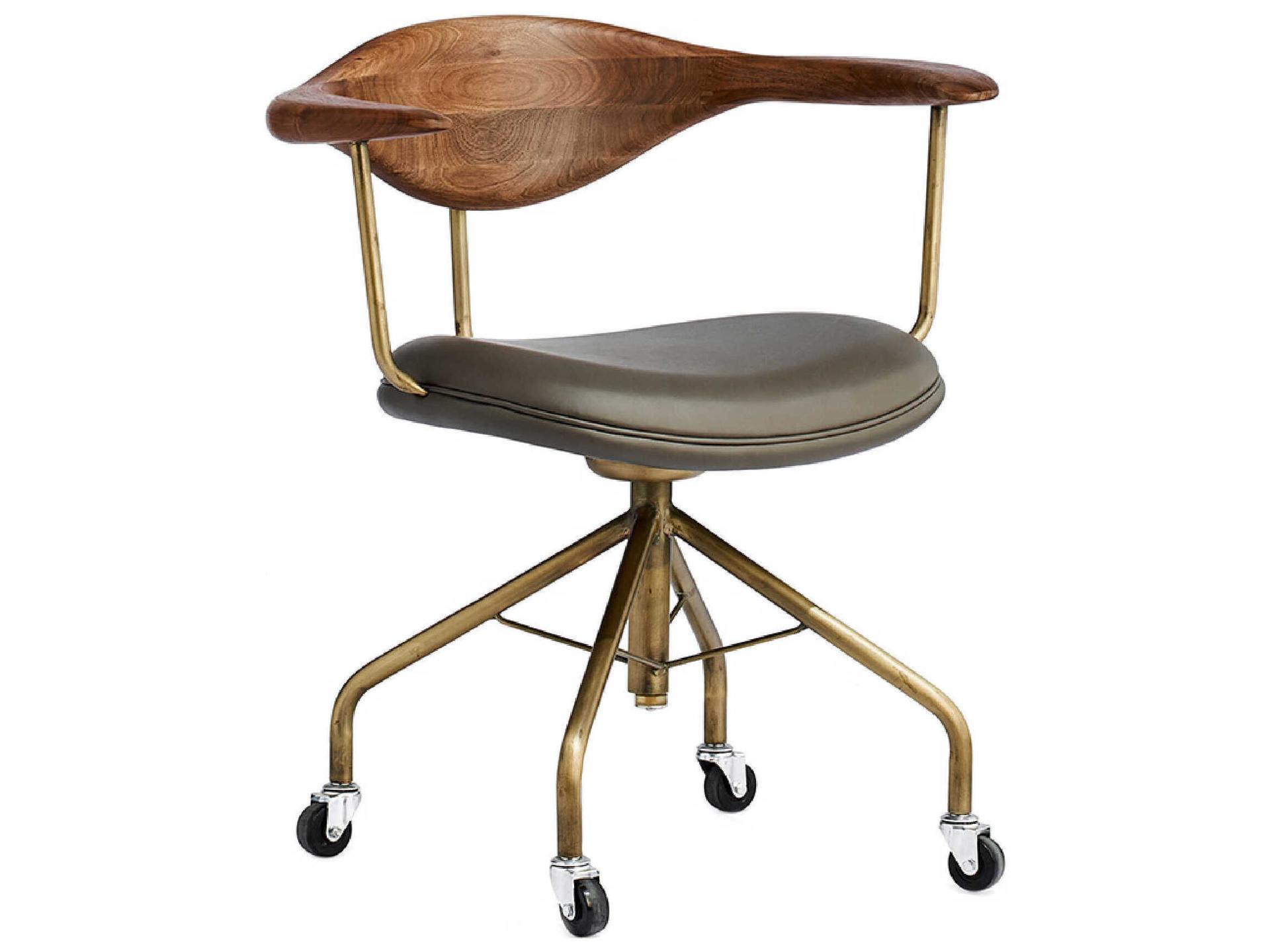 Zentique Covey Leather Computer Office Chair