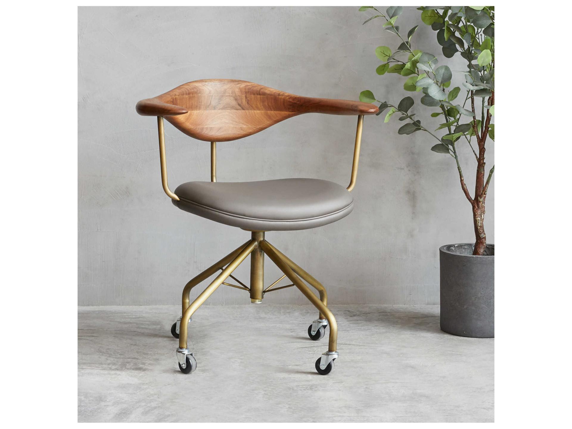 Zentique Covey Leather Computer Office Chair