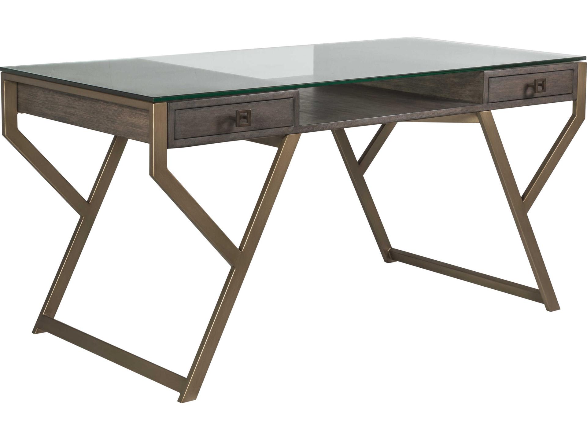 Home Cohesion Program Interlaken Rectangle Desk Antico Finish
