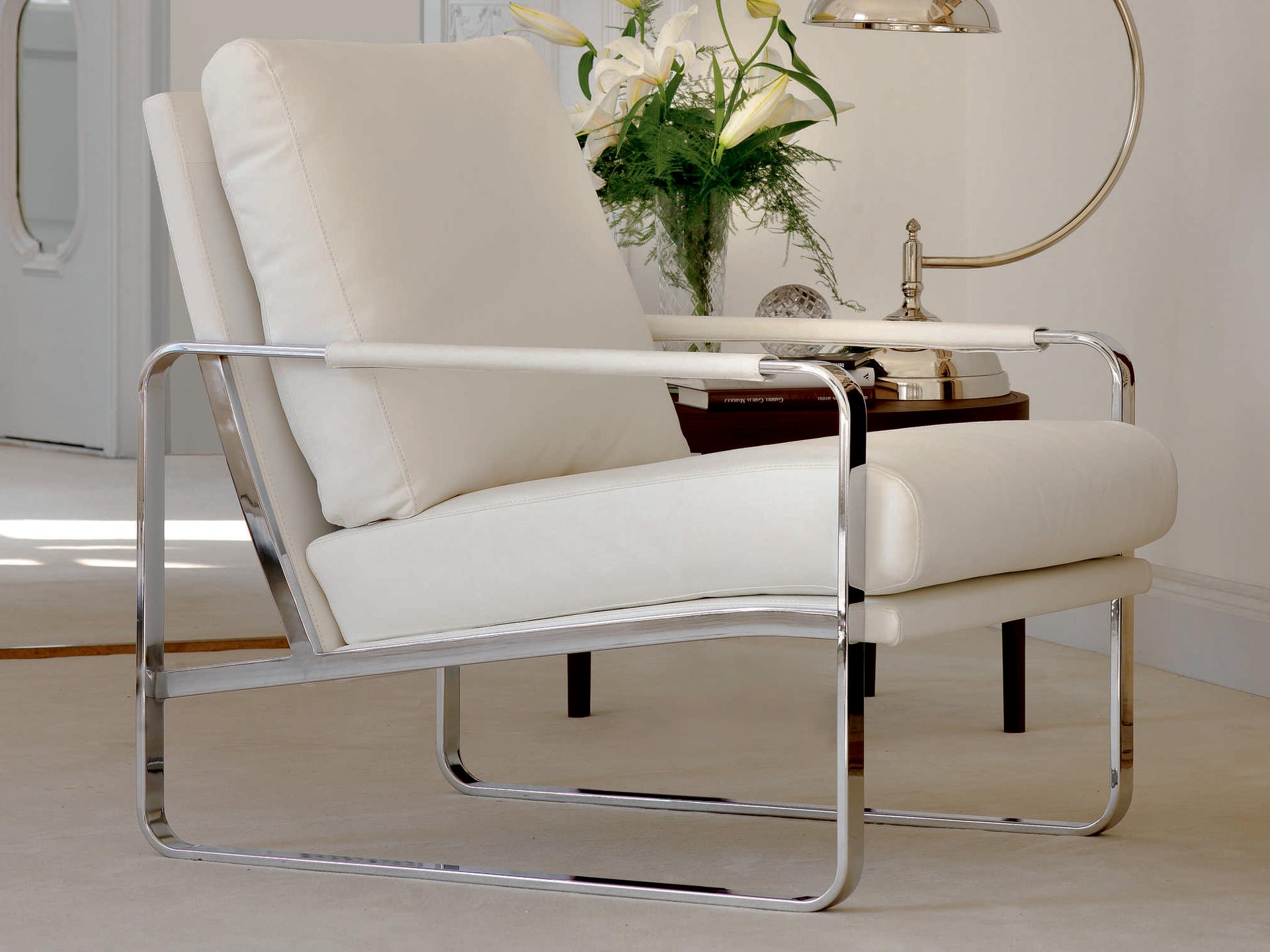 Clarissa White Accent Chair