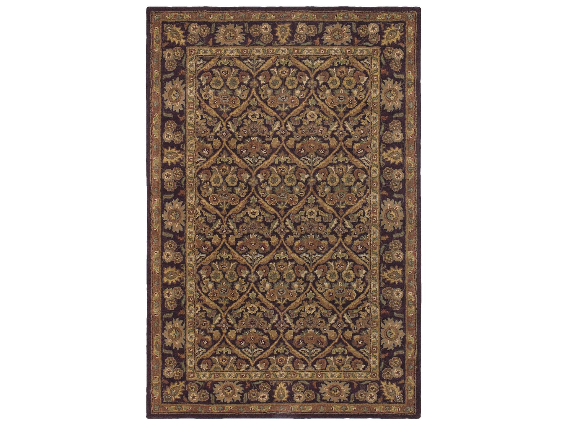 Metro Hand-Tufted Wool Area Rug Traditional Pattern