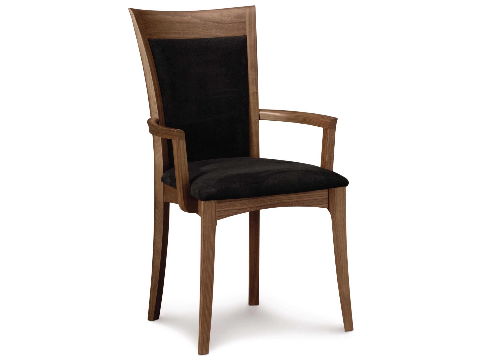 Morgan Solid Wood Upholstered Arm Dining Chair