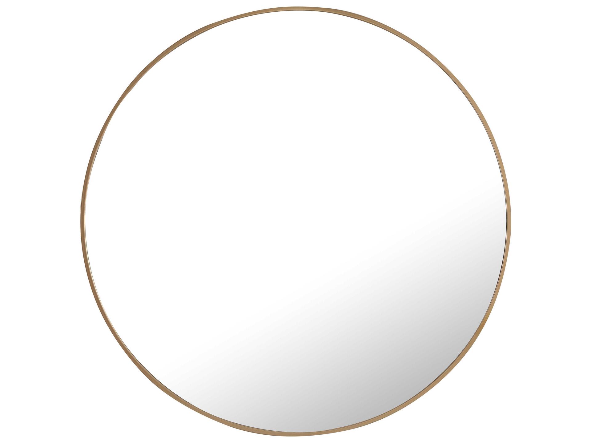 Eternity 32-Inch Round Wall Mirror in Brass Finish