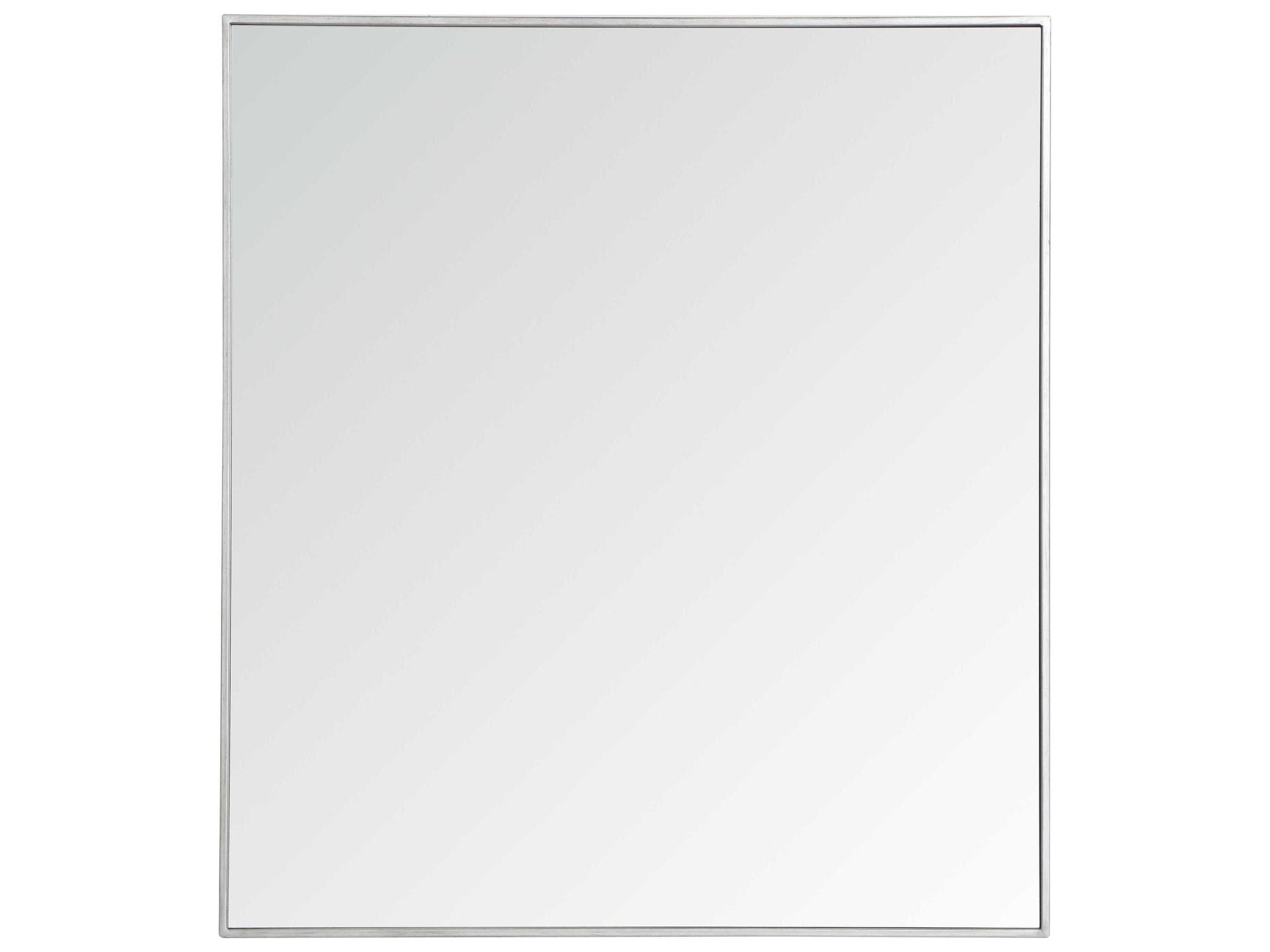 Elegant Lighting Black Rectangular Wall Mirror