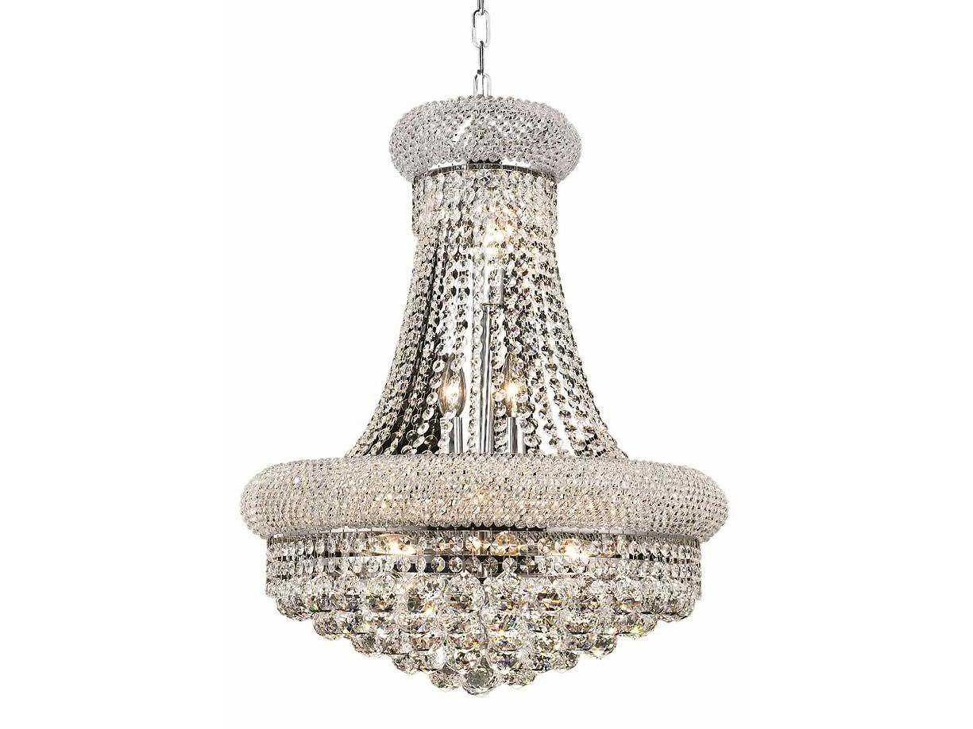 Primo 14-Light Chandelier with Royal Cut Crystal in Chrome