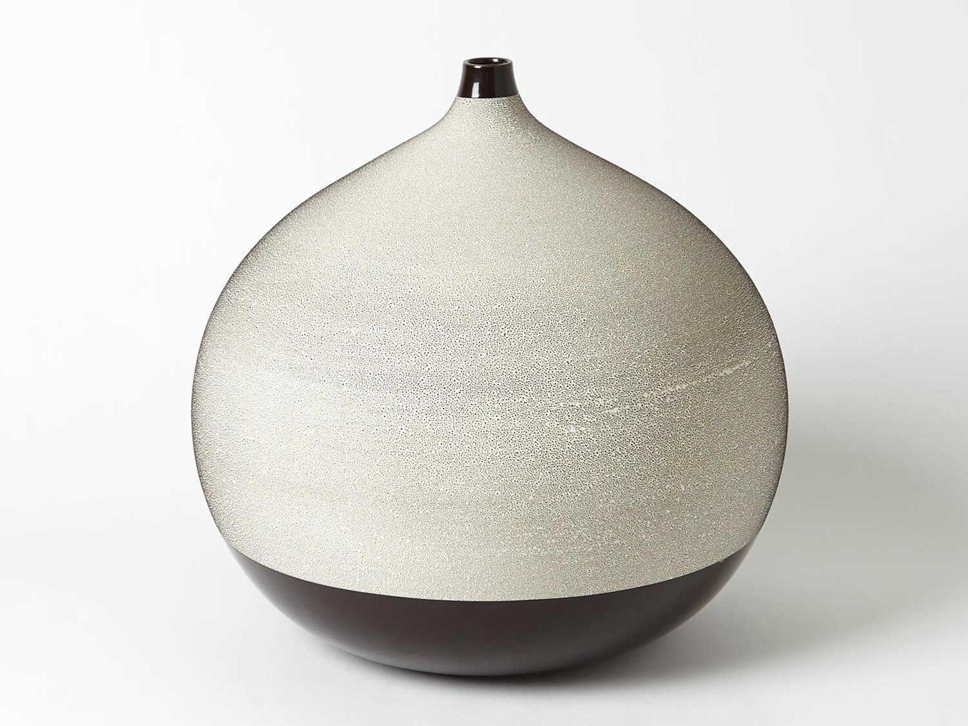 Pixelated Black / Brown Large Vase