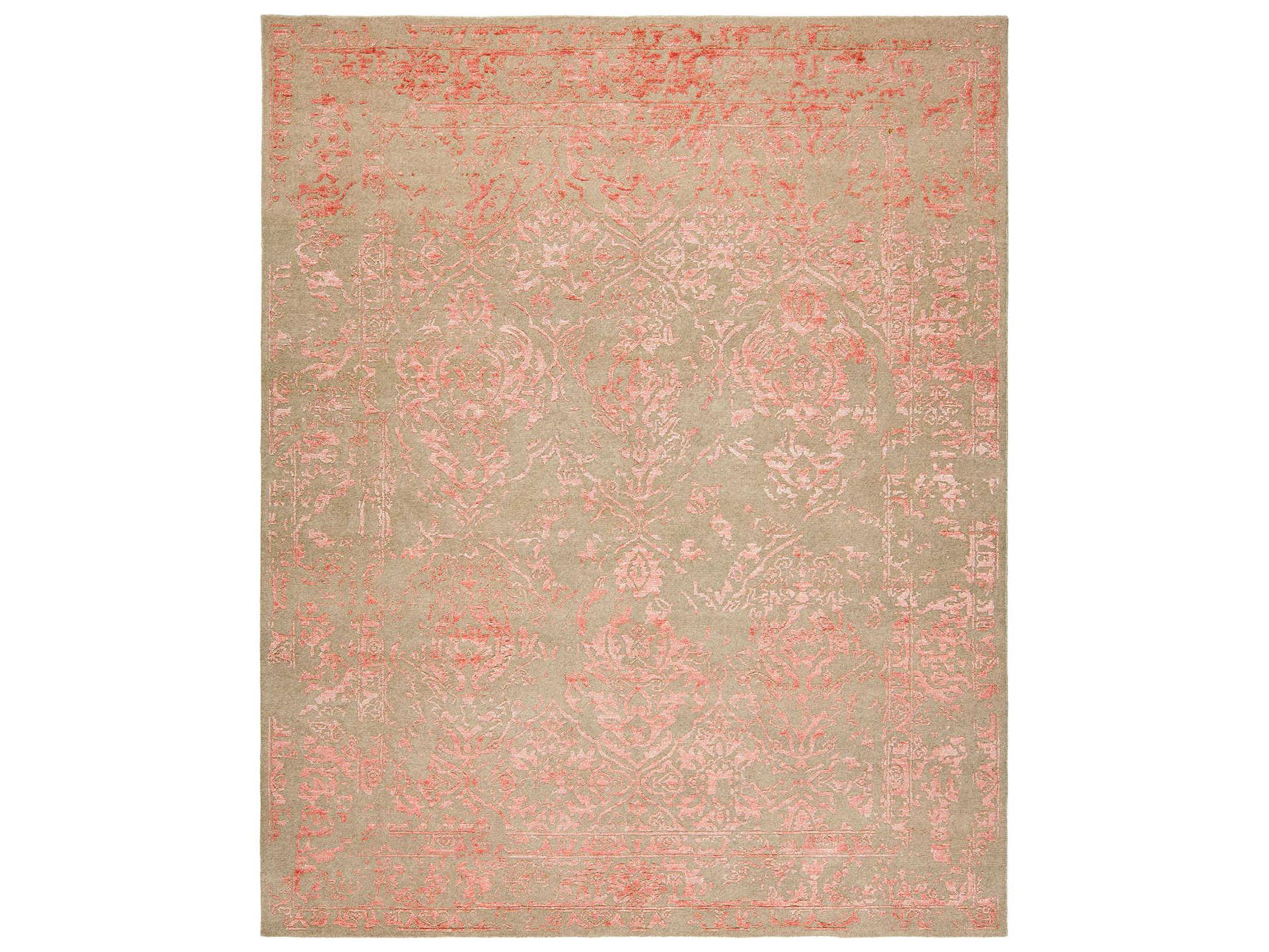 Harounian Rugs Mystique Hand-Knotted Wool and Viscose Area Rug — Grey ...