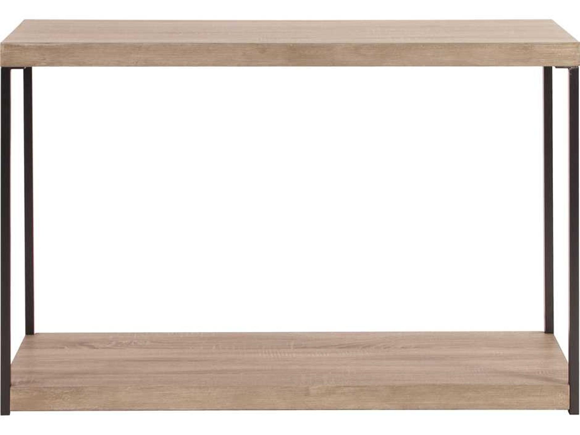 Howard Elliott Wood And Metal Console Table Rectangular