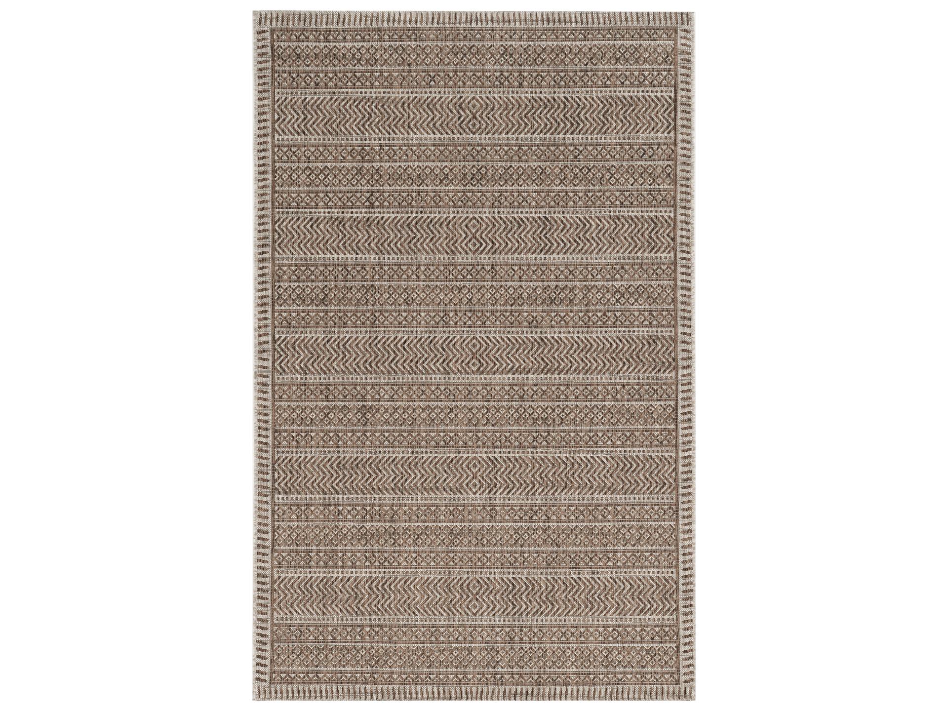 Provo Indoor Outdoor Area Rug Mocha Izteca Pattern