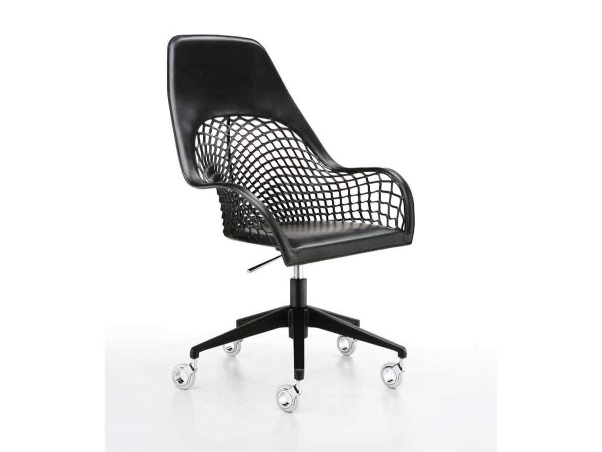 Guapa Leather Office Chair Adjustable Swivel