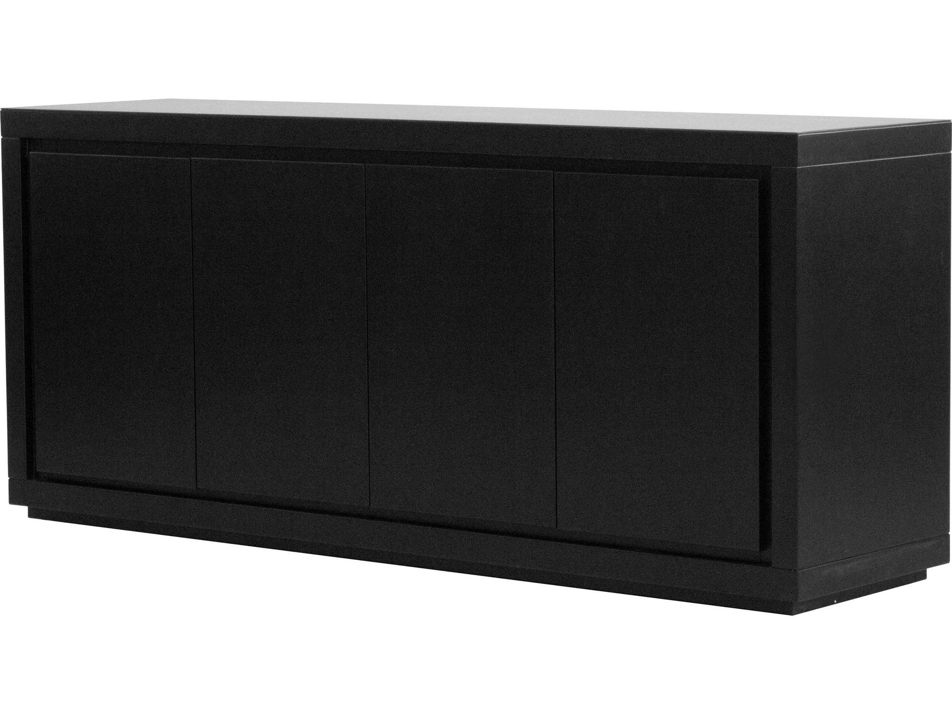 Maze 68" Matte Black Sideboard