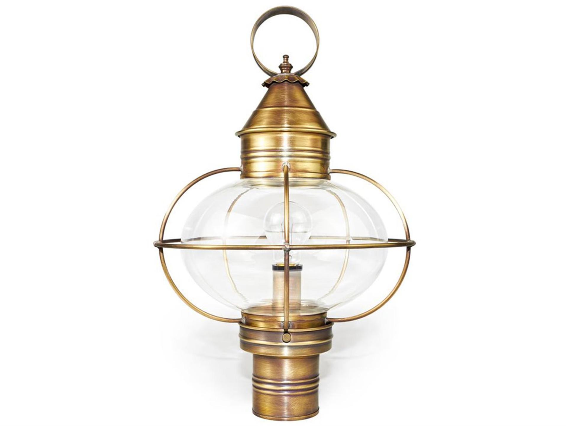 Onion 1 - Light Outdoor Post Light with Clear Glass