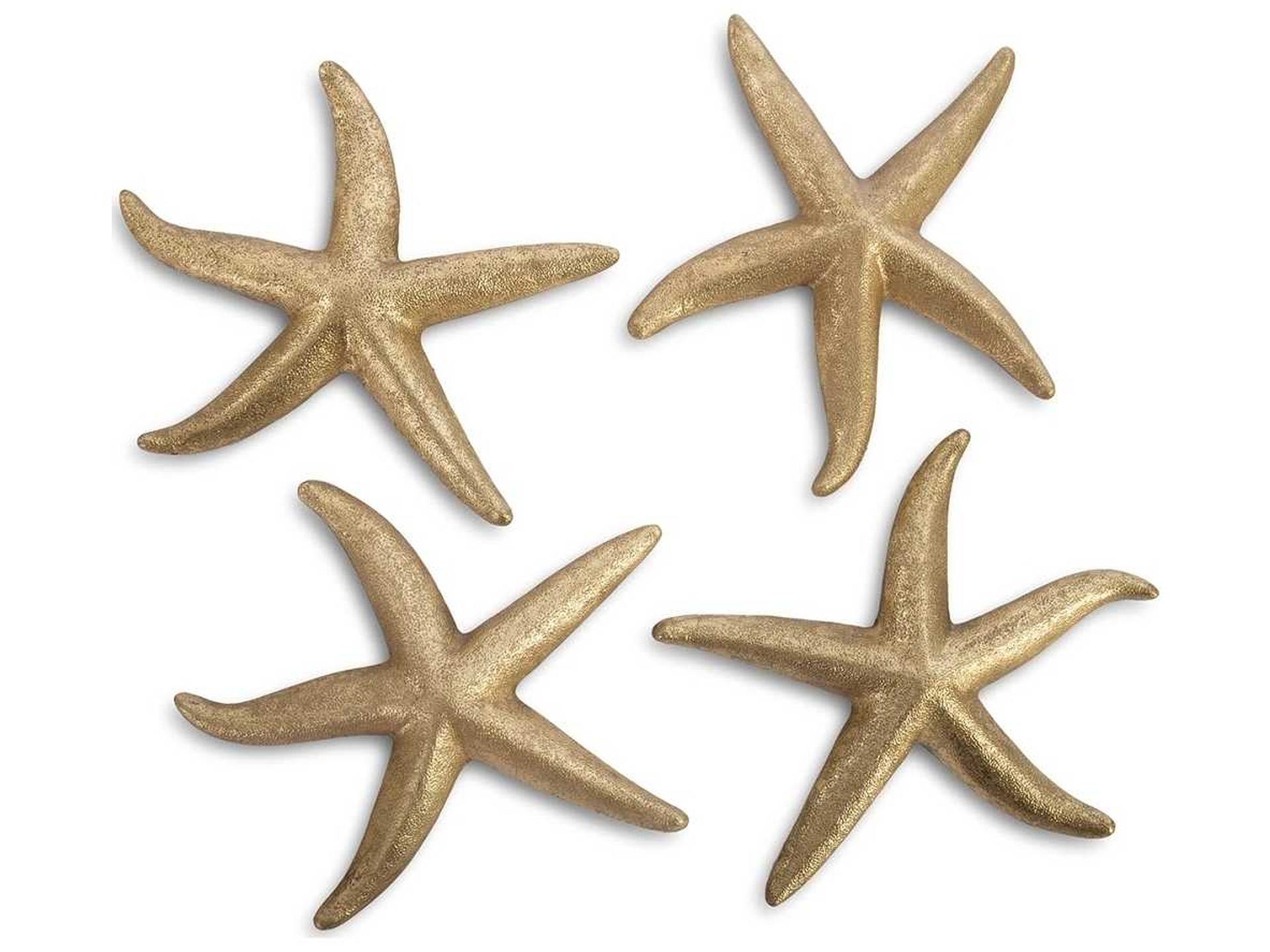 Gold Leaf 14" Starfish 3D Wall Art