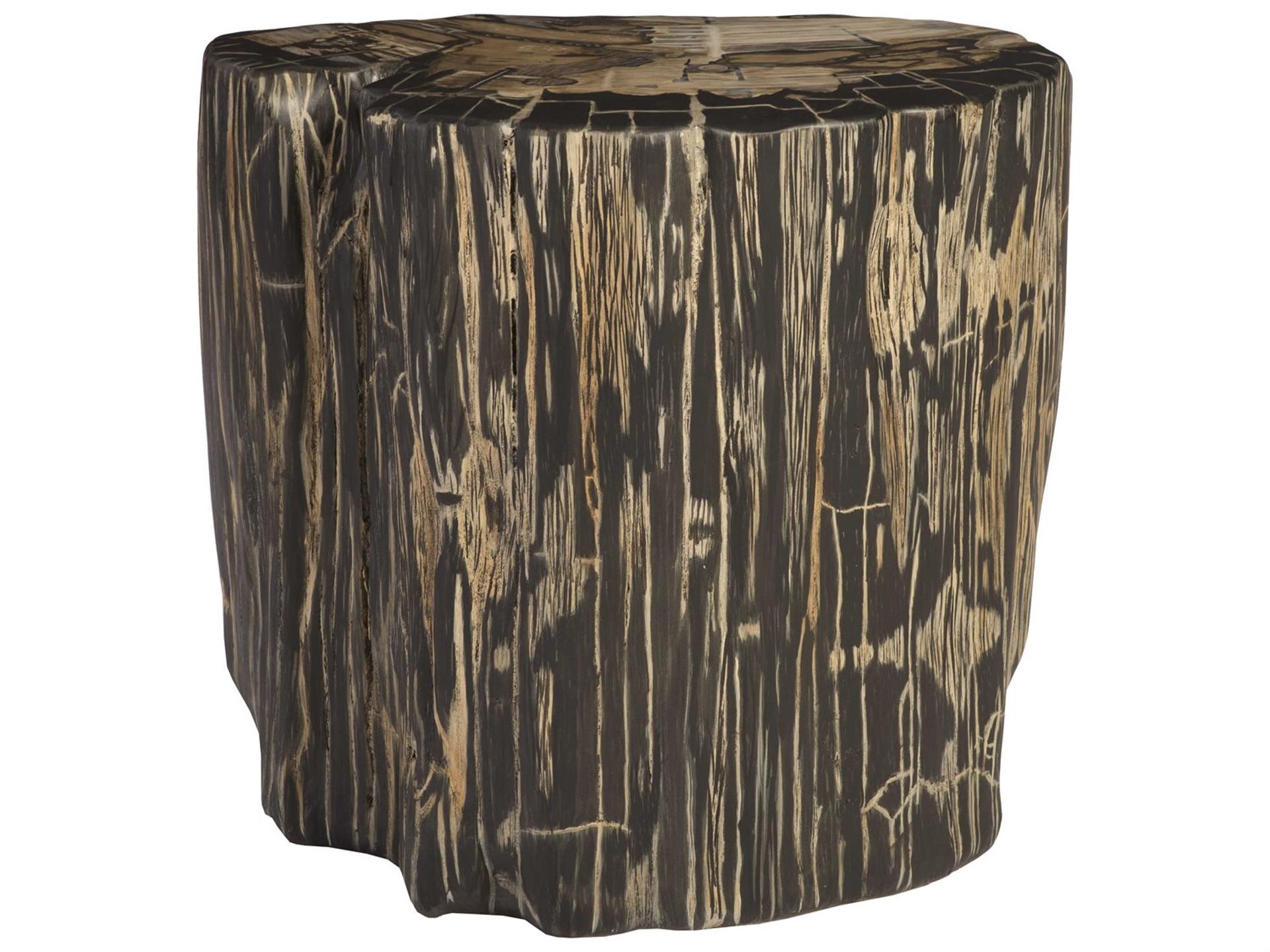 Brown Grey Gray Accent Stool