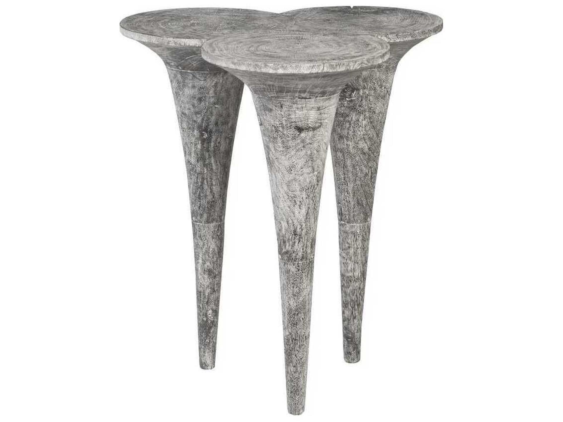 Grey Stone Wood Bar Table