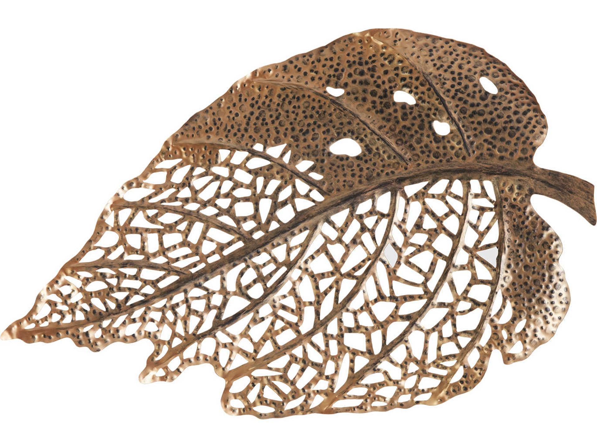 Birch Leaf Wall Art Small Copper Metal Wall Decor