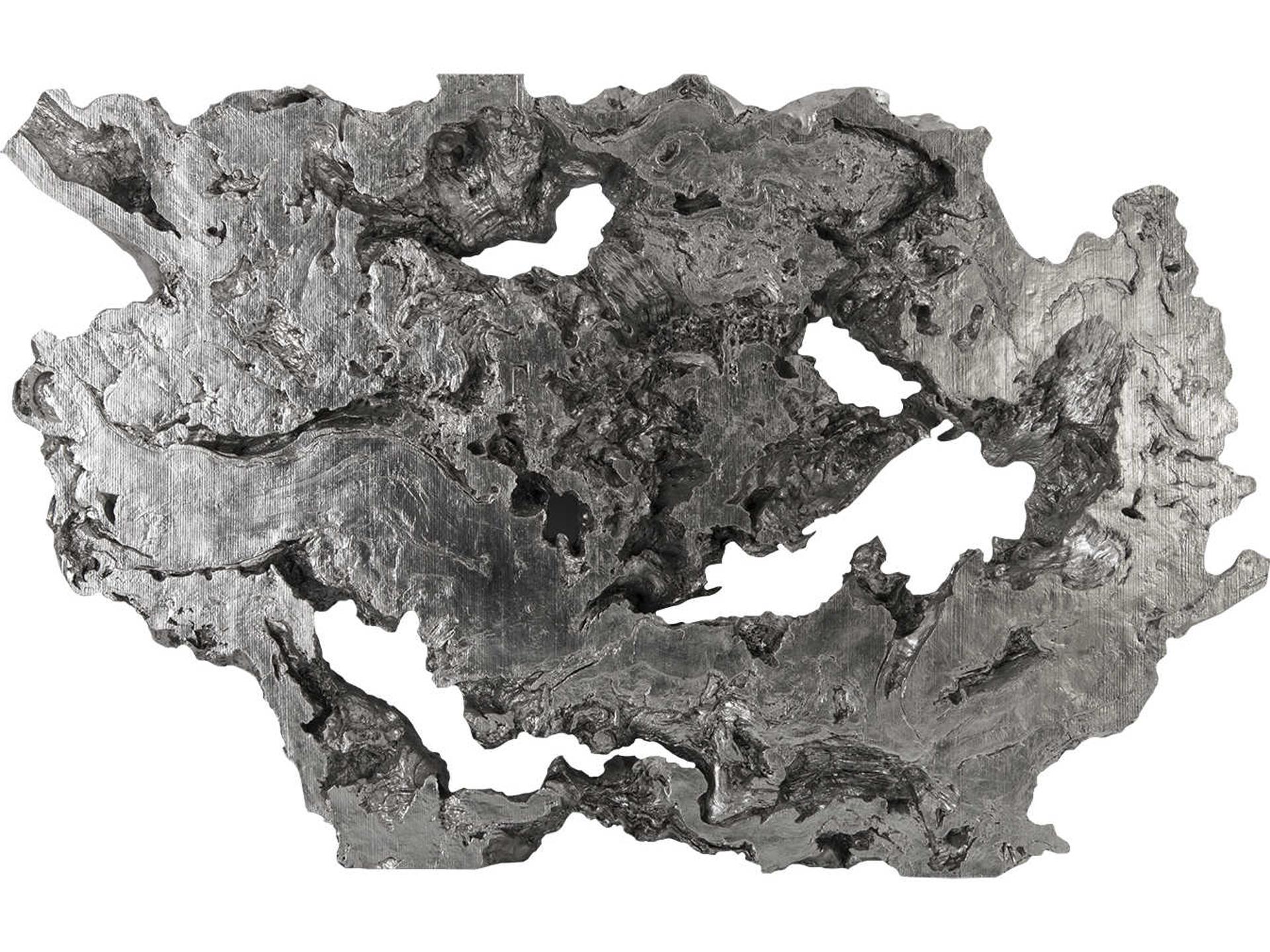 Burled Root Wall Art Cast Naturals Large Silver Leaf