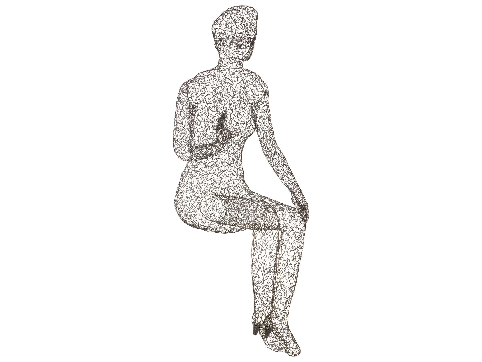 Crazy Wire Black Sculpture