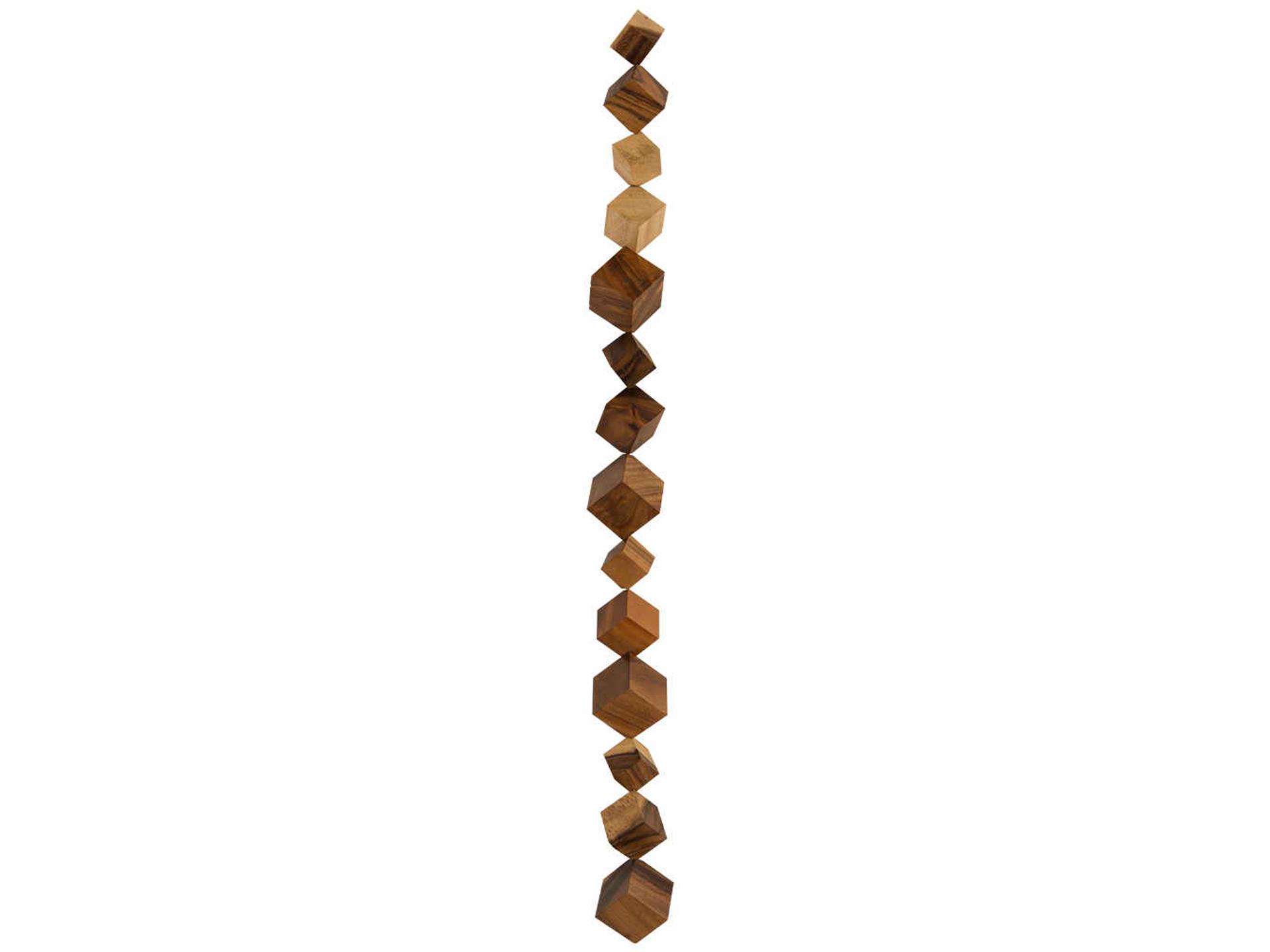 Dice Wall Art Natural Chamcha Wood