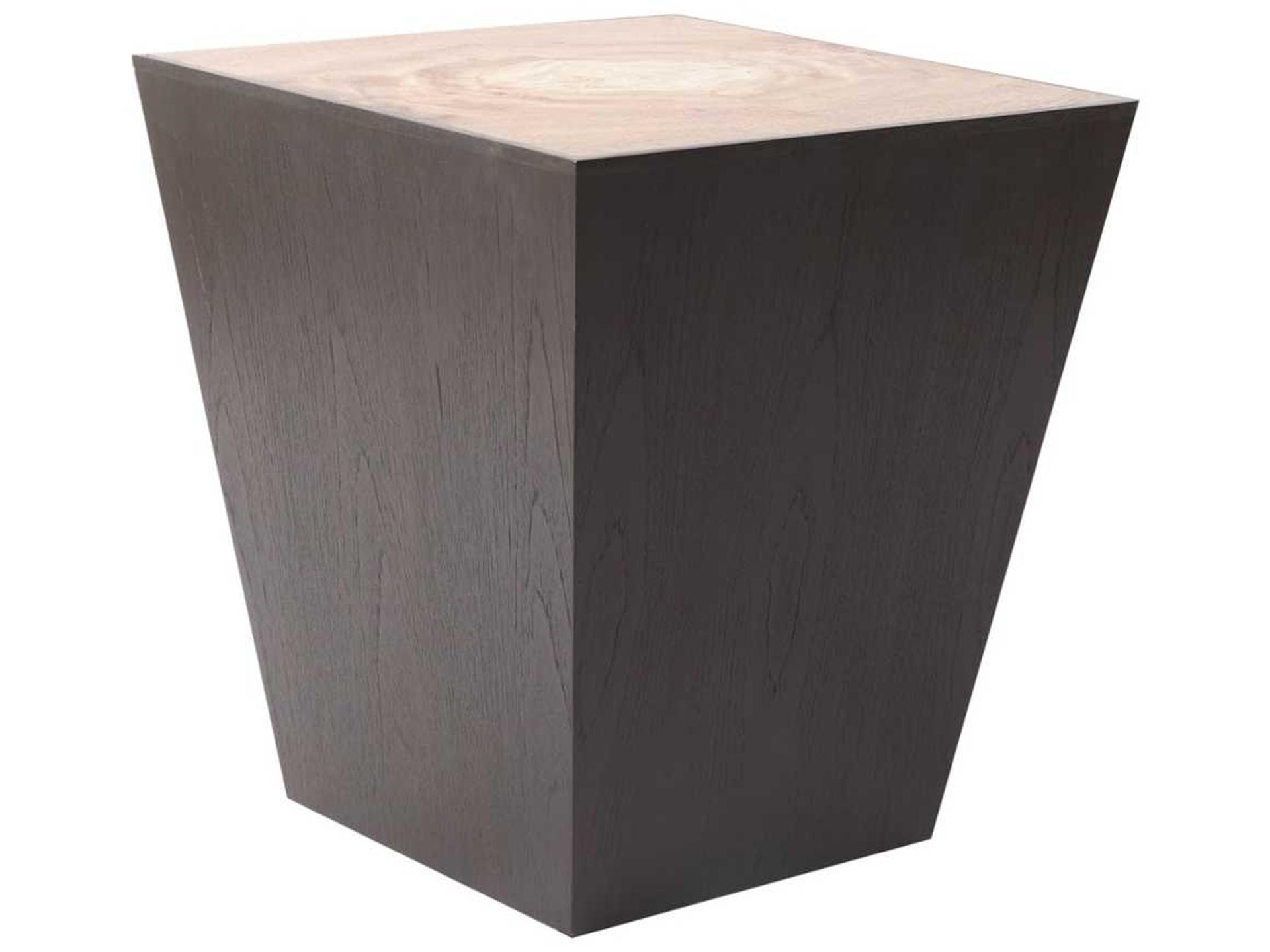 Square Wood Brown End Table