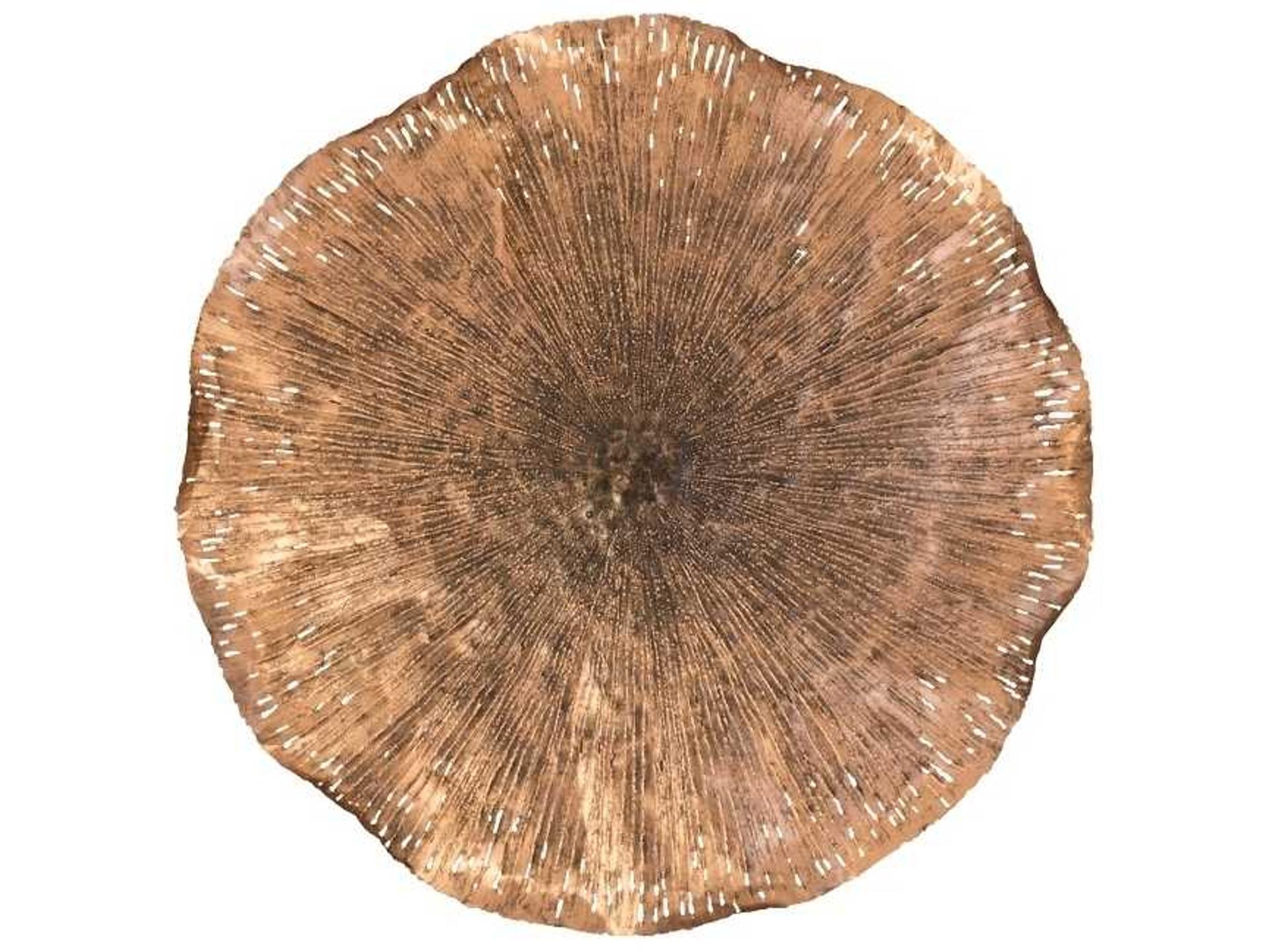 Lotus Wall Art Copper and Black Large