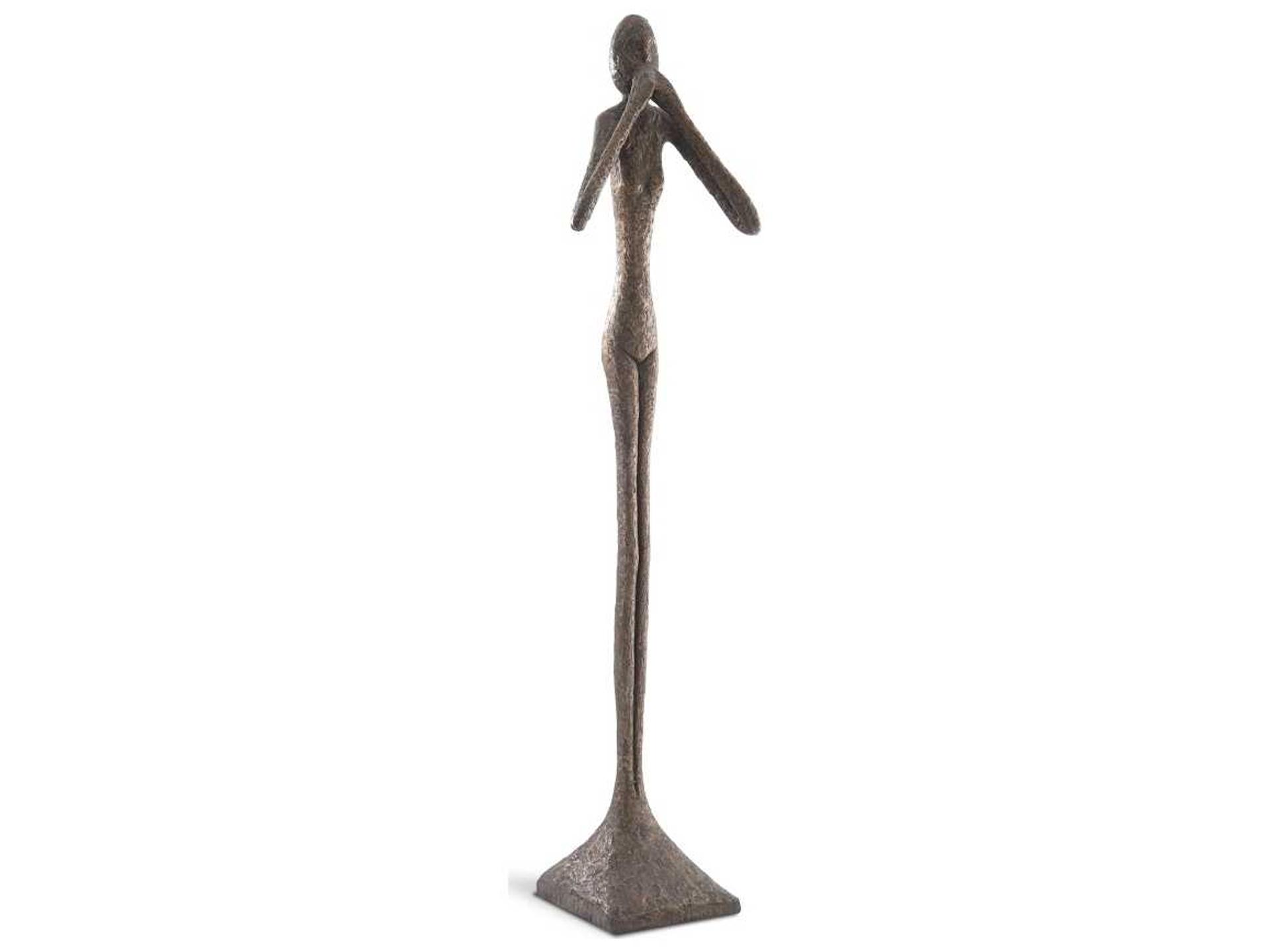 Bronze Speak No Evil Slender Sculpture