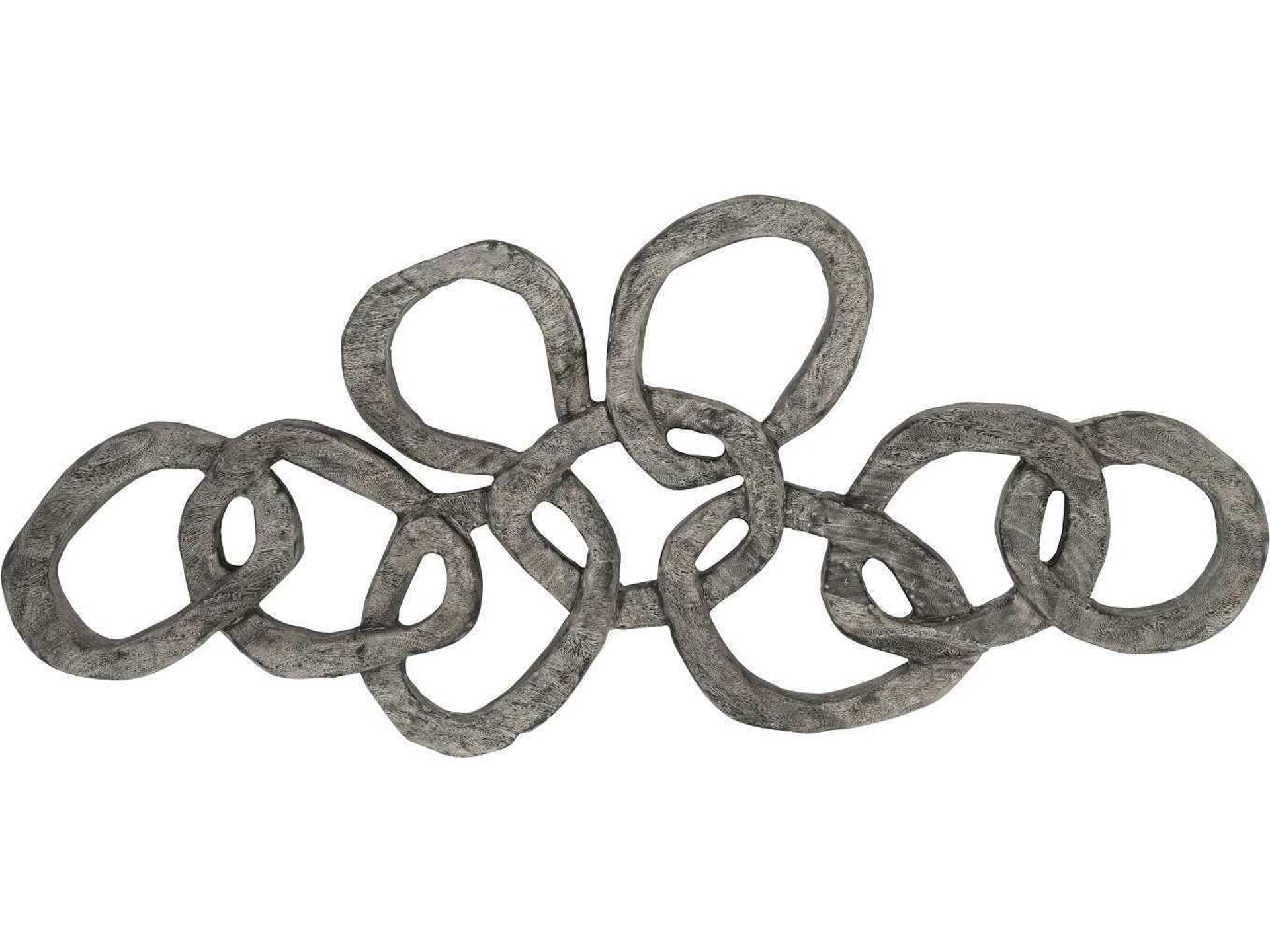 Chain Wall Art in Reclaimed Wood