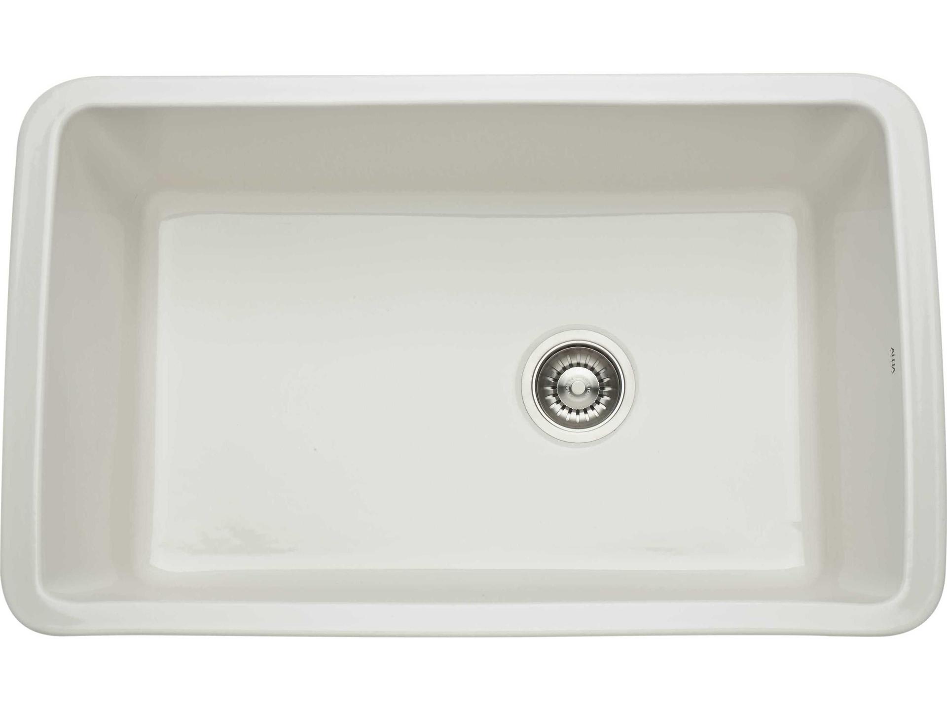 Fireclay Pergame 32" Rectangular Single Bowl Undermount Kitchen Sink