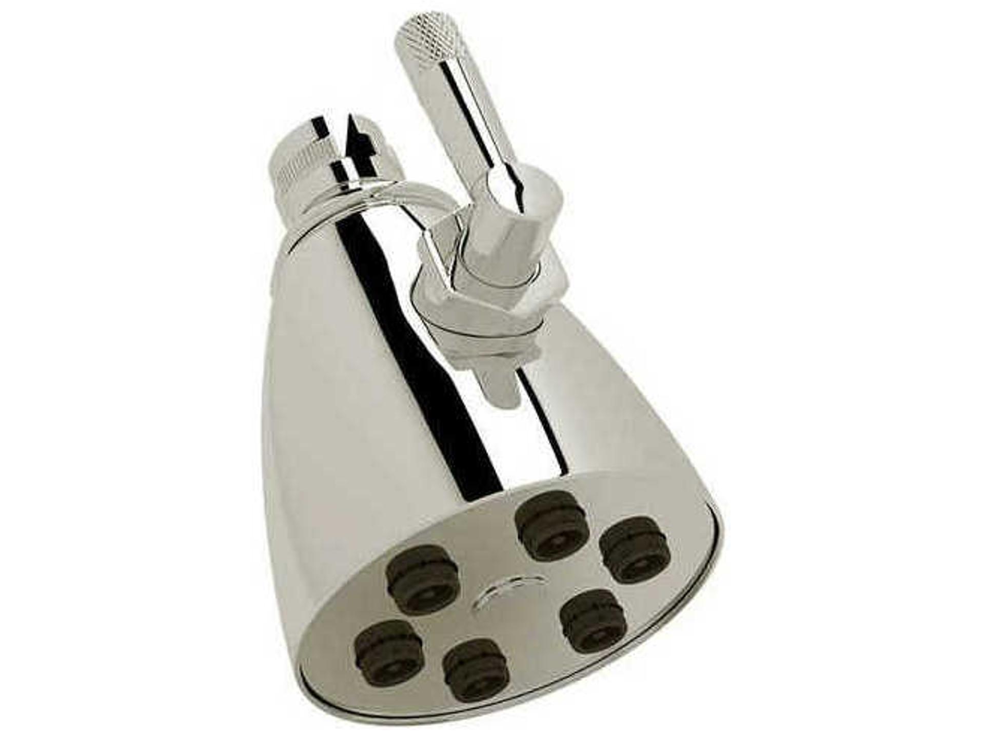 Graceline Polished Nickel 6-Jet Adjustable Showerhead